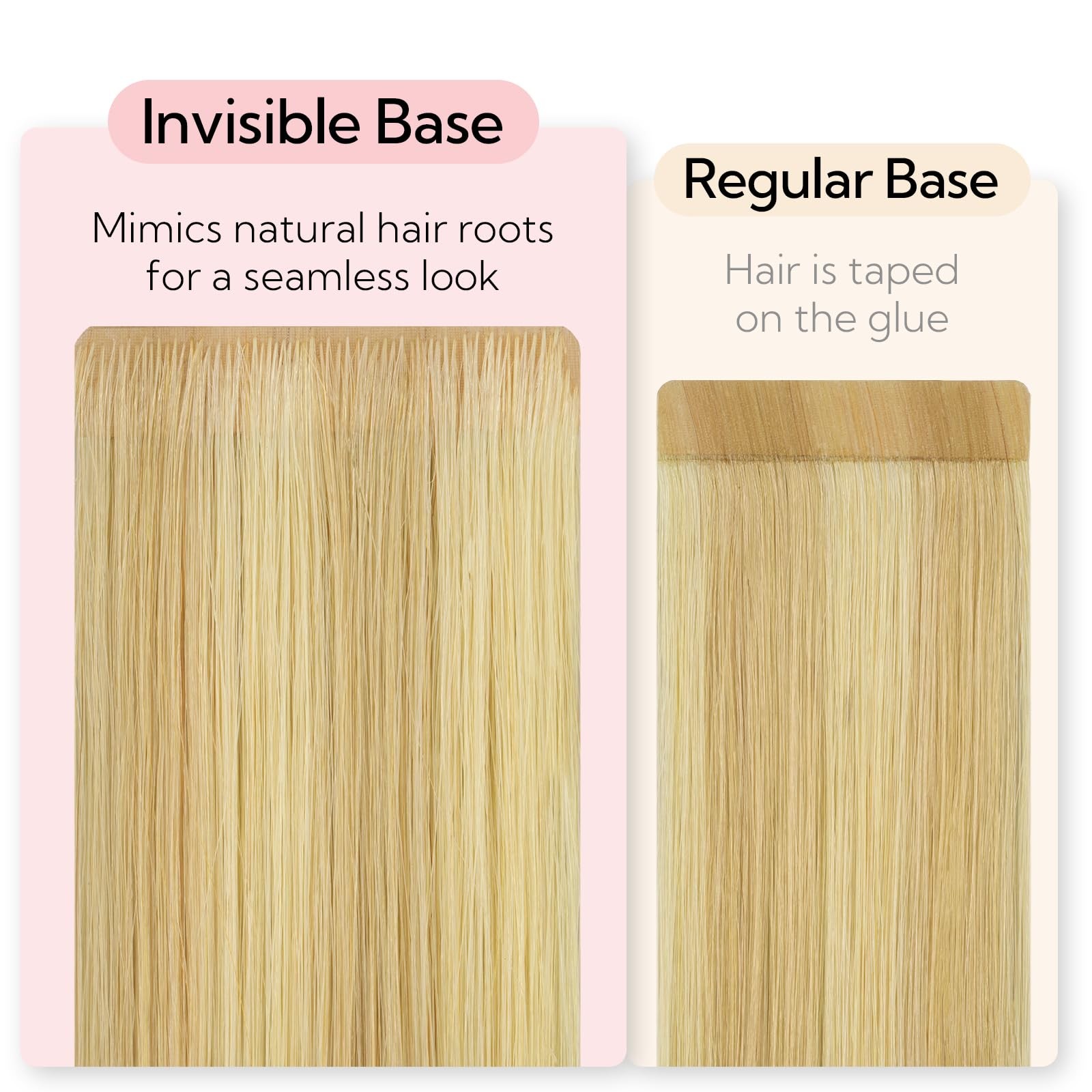 Hotbanana Invisi Edge Tape In Hair Extensions Human Hair 18Inch 50G Classic