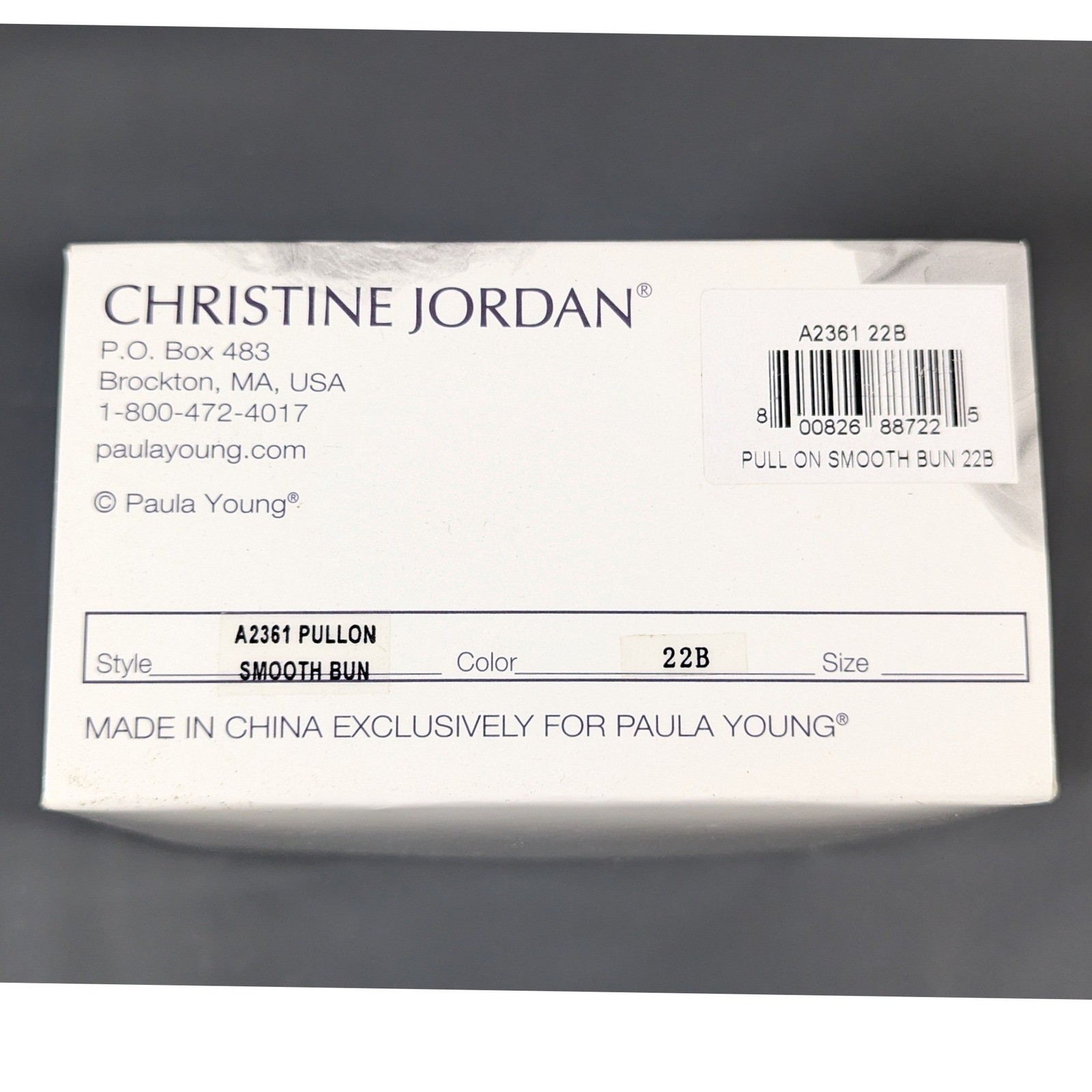 Paula Young Christine Jordan Pull On Smooth Bun Hairpiece Ash Blonde 22B A2361