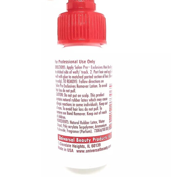24 Pcs Salon Pro White Hair Bonding Glue [Super Bond] 1 Oz
