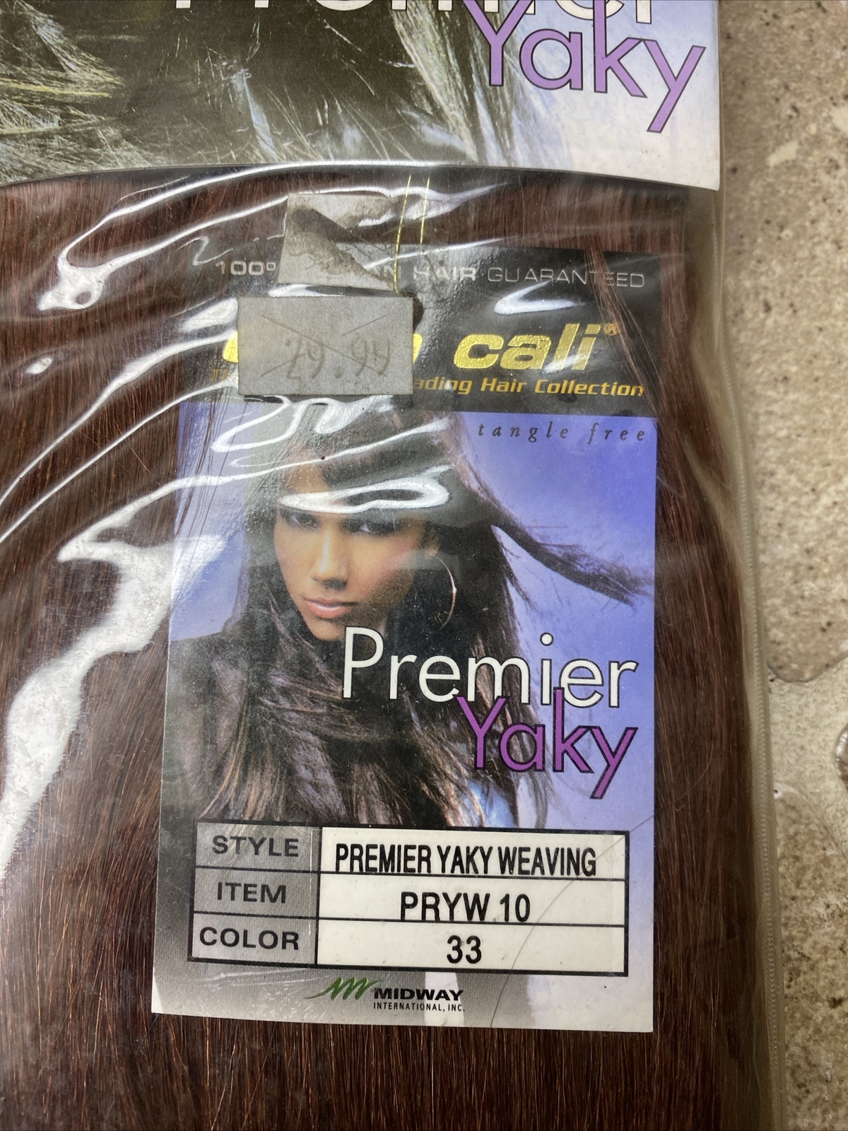 Dena Cali Premier Yaki 10” Color 33 Auburn 100% Human Hair for Weaving