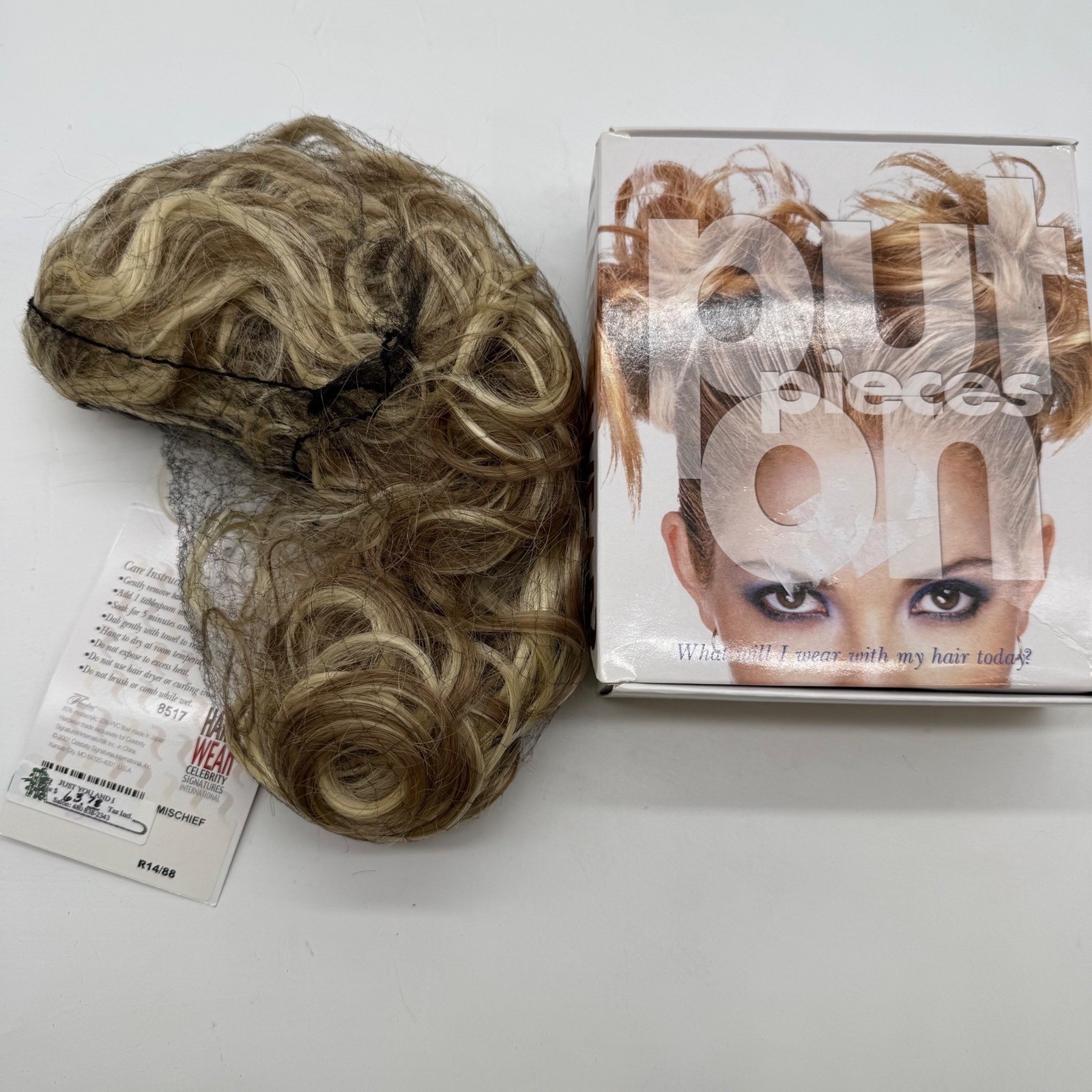 Celebrity Signatures Hair Pieces Clip In Hair Extension MISCHIEF Blonde Curly