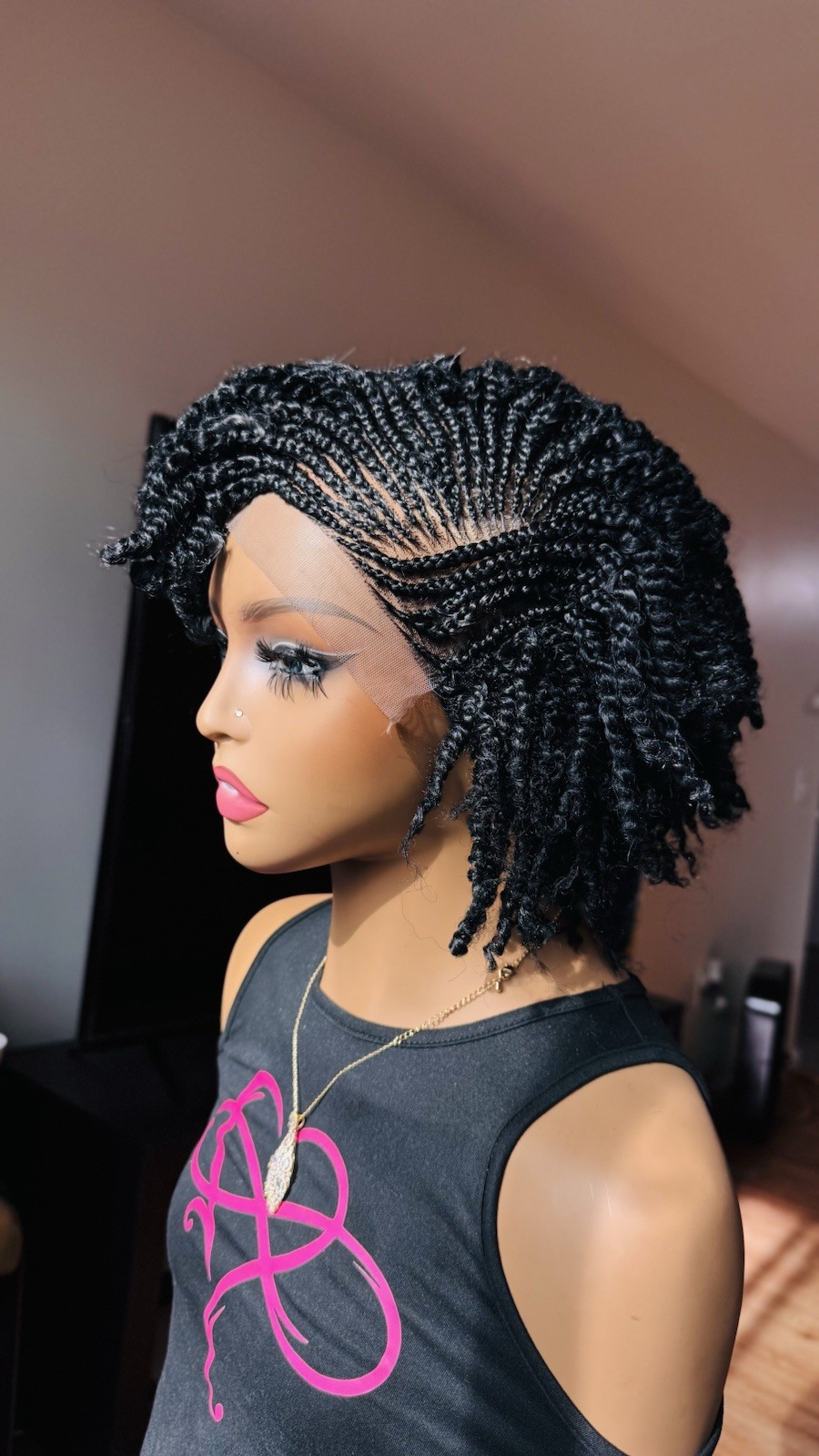 Kinky Side Styled Braids L|READY To ship