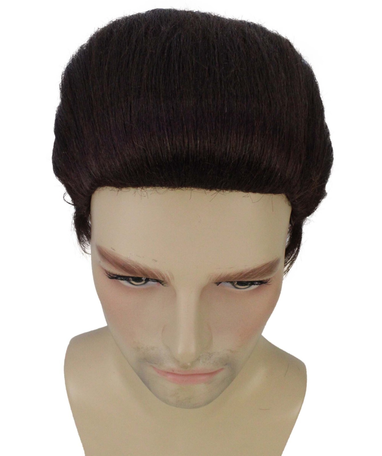 Adult Men’s Animated Cartoon Sea Monster Movie Dark Brown Slicked Wig HM-1536
