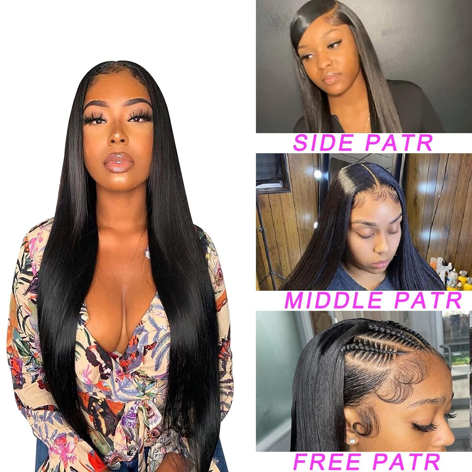 Straight Brazilian Virgin Hair 24 Inch Lace Front Wig – Tangle Free & Durable