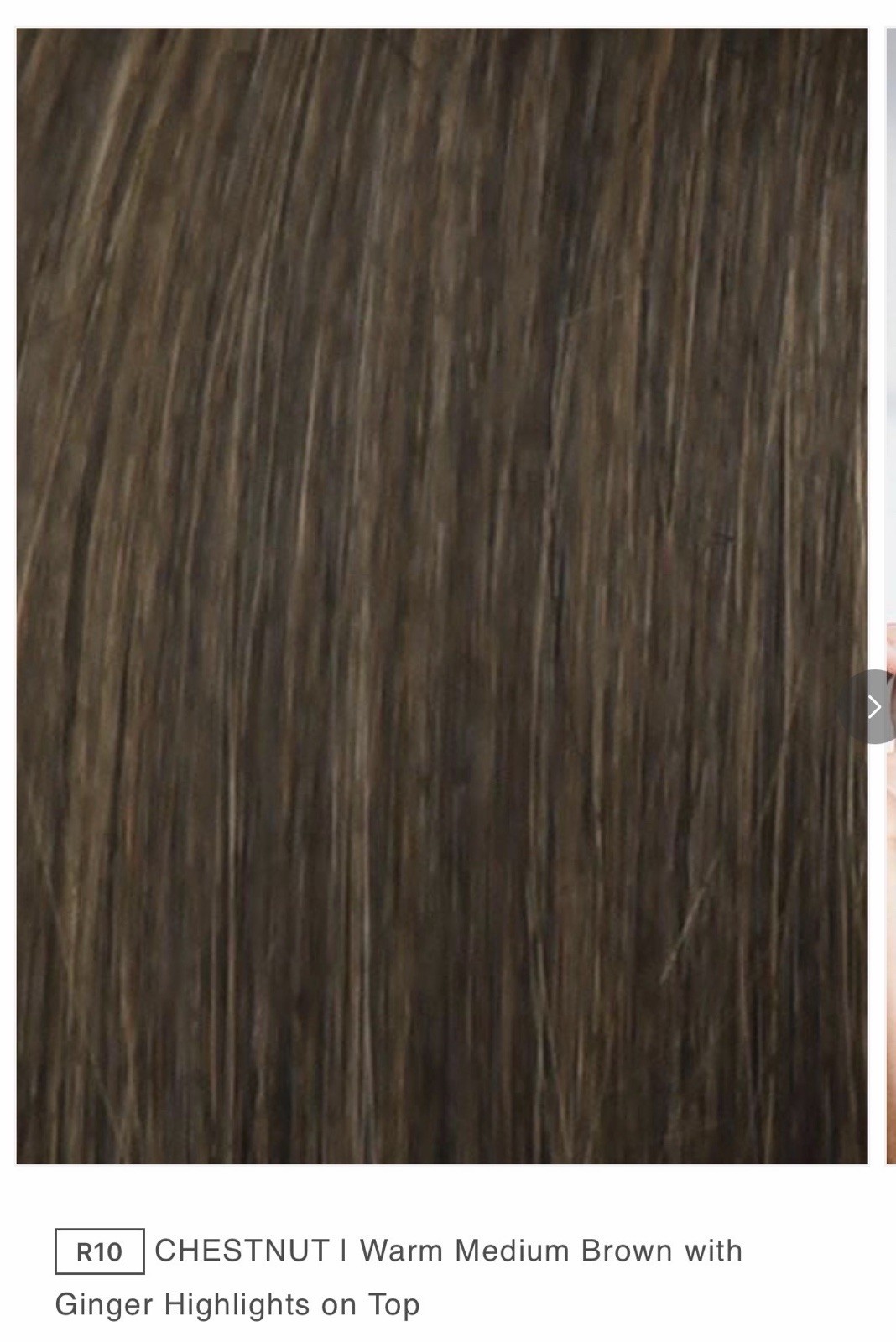 Raquel Welch Sheer Indulgence HH Bang 100% Human Hair R10 Chestnut New -Open Box