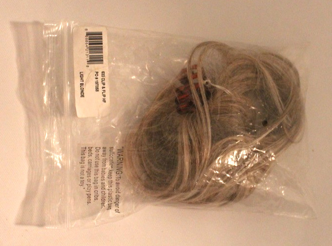 Womens Hair Clip in/ 633 Clip & Flip HF PO#19T058 Light Blonde/ light Gray hair