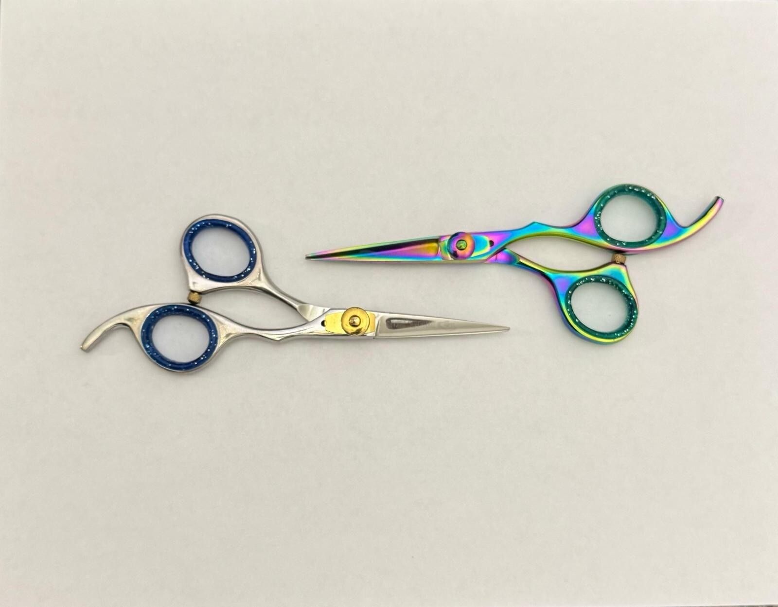 Hair Cutting Scissor Pair 5.5” Multi & Polish Color
