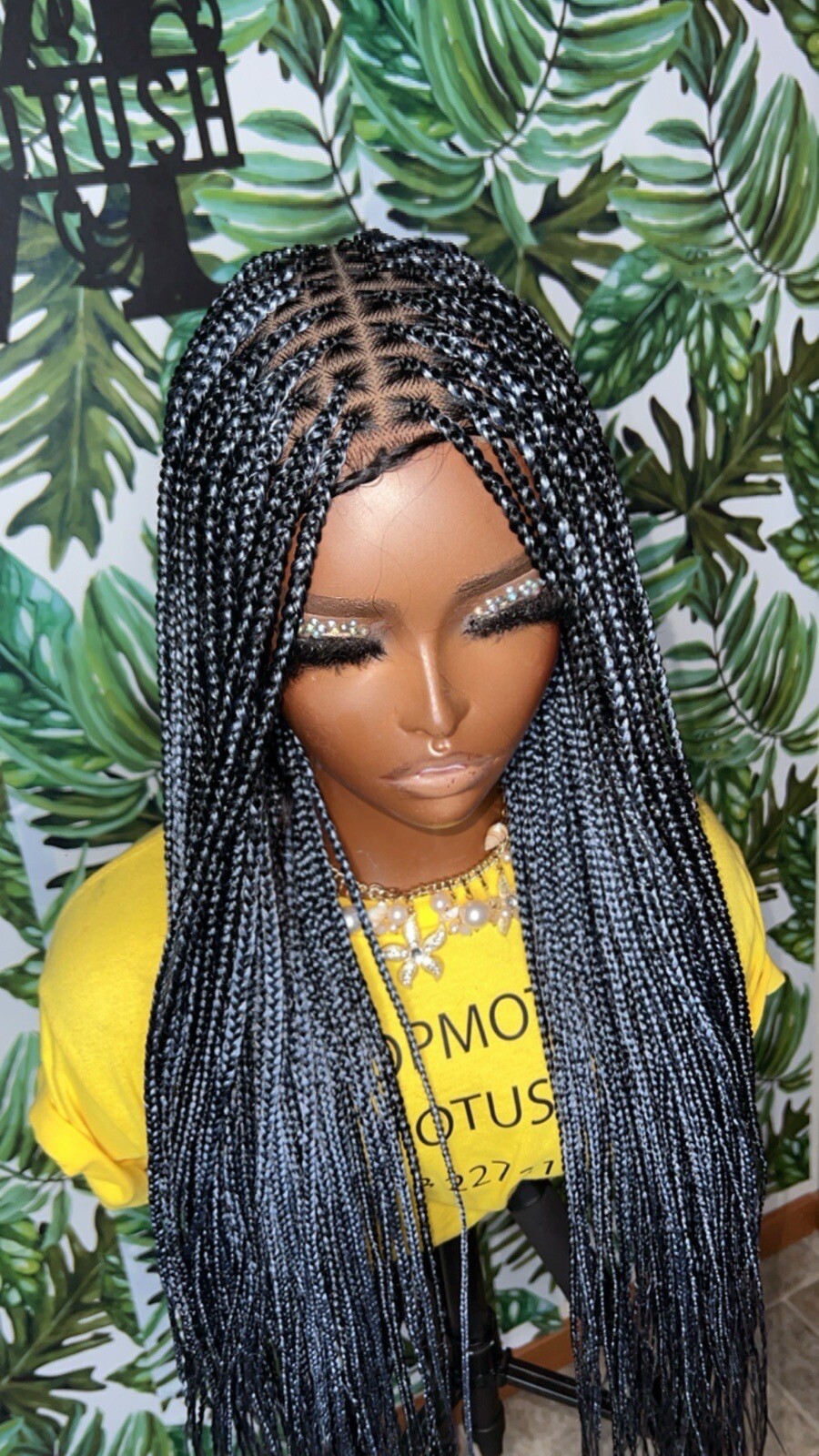 Small Size Knotless Box Braided Wig,Box Braid Wig, Knotless Braids,Lace Braids