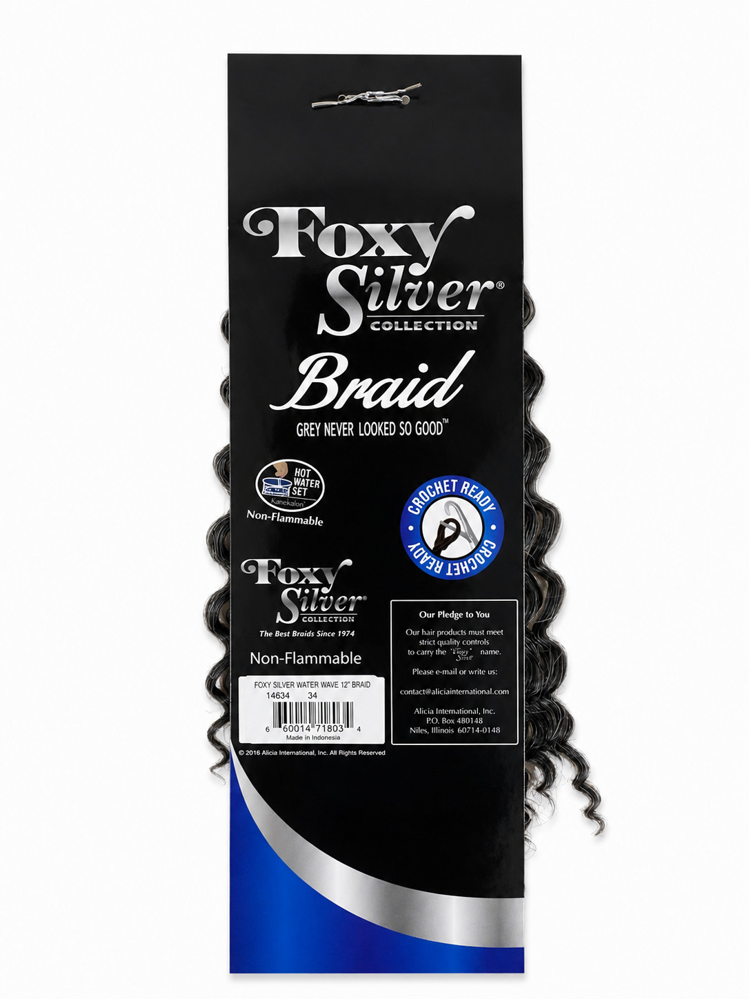 Foxy Silver Water Wave 12” Crochet Braiding Hair