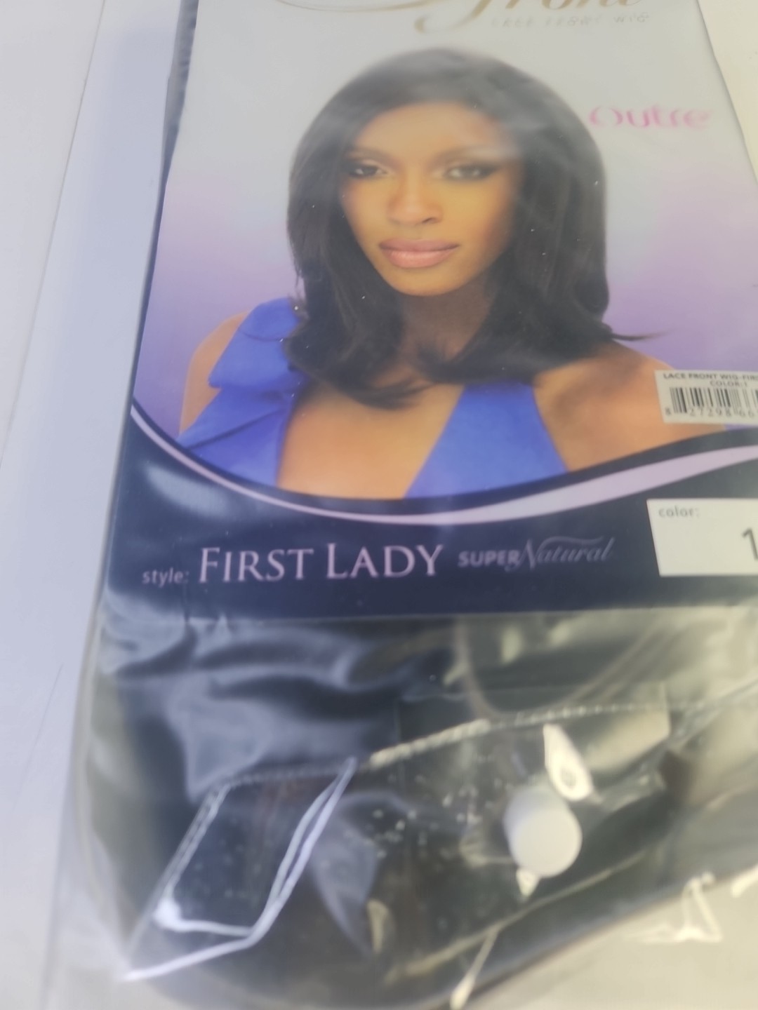 Outre Lace Front Wig First Lady Super Natural COLOR 1B Retail $59.99.