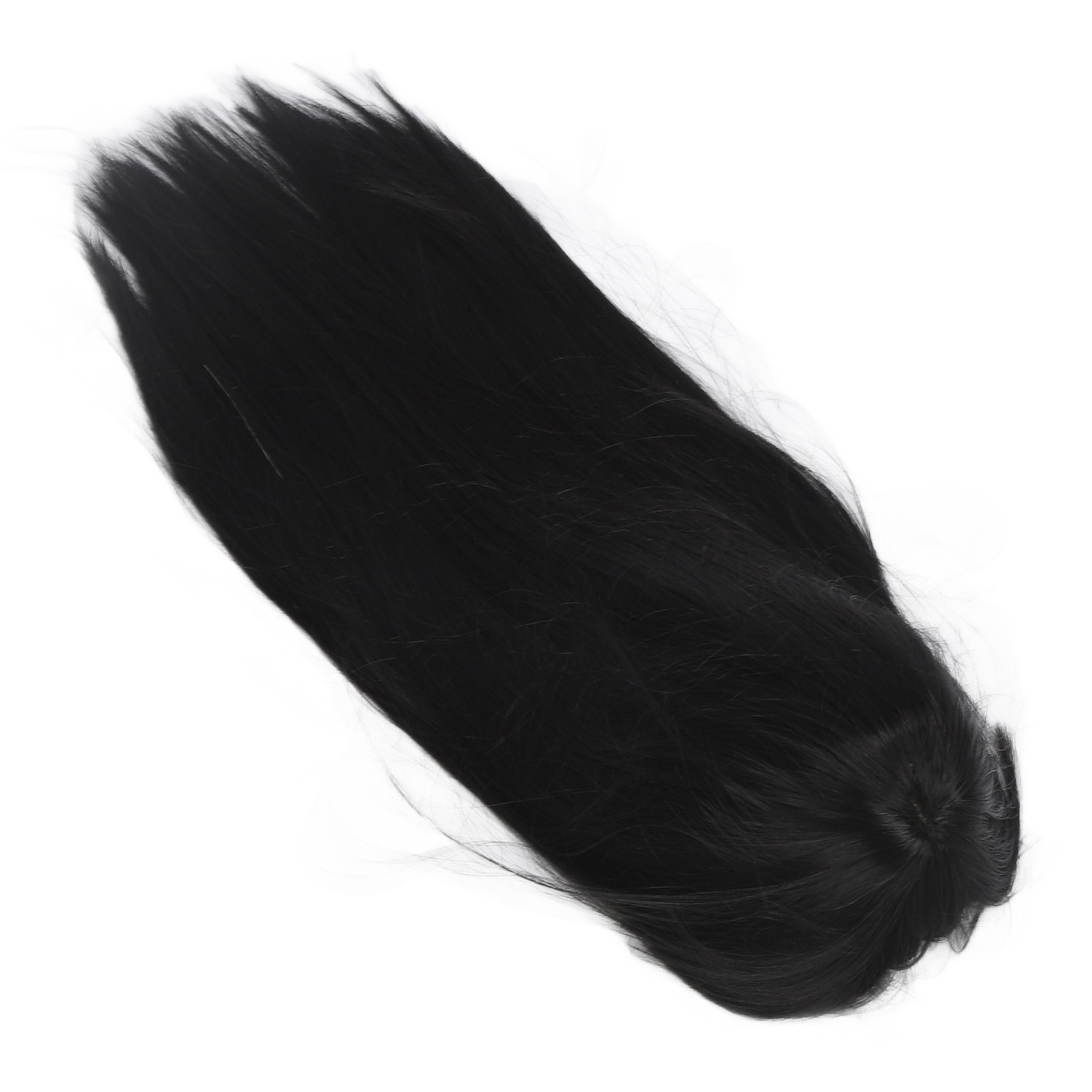 Children Wig Black Straight Hair Replacement For 3-8 Years Old Girls