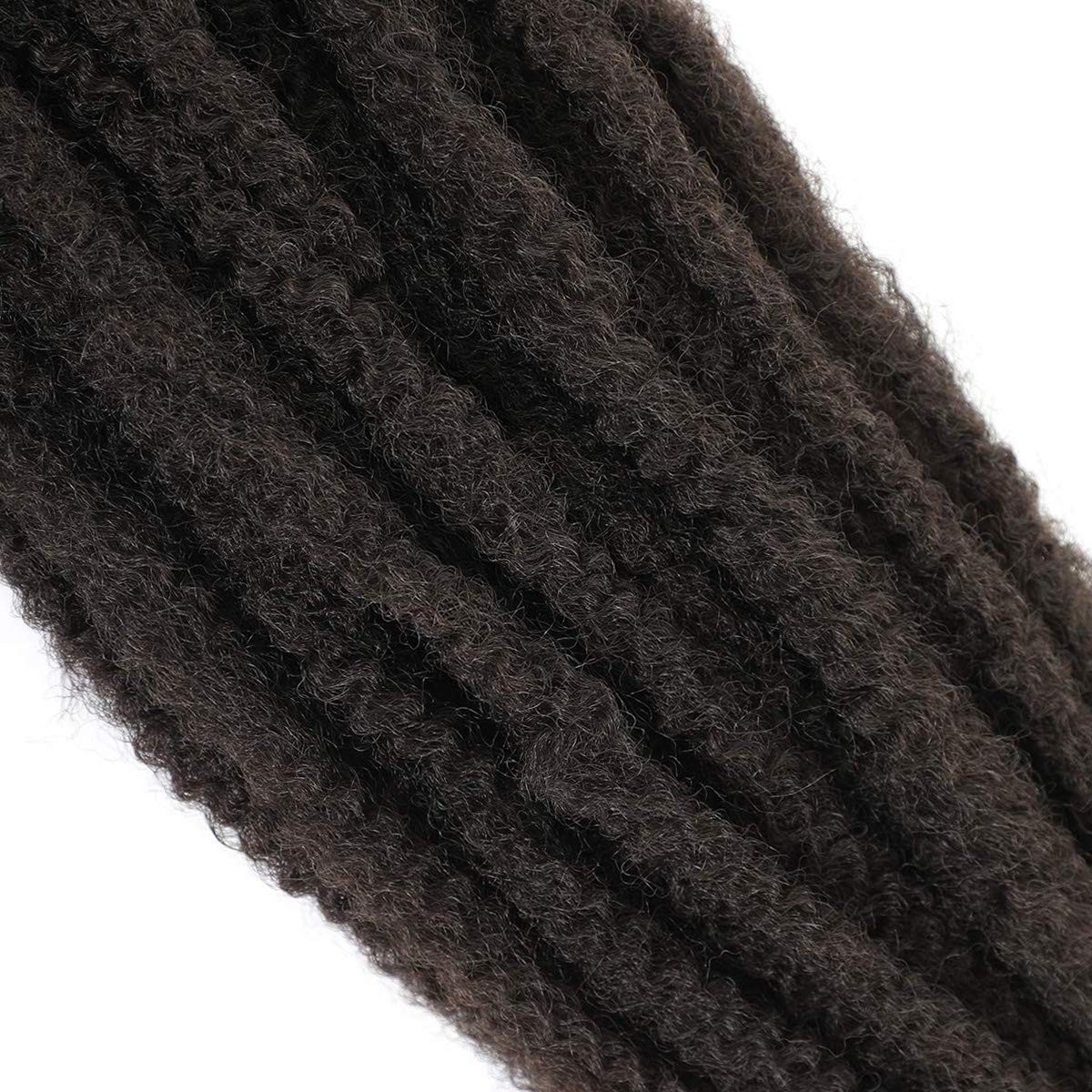 3 Packs Marley Twists Hair Long Twist Afro Kinky 18 Inch (Pack of 3) #4