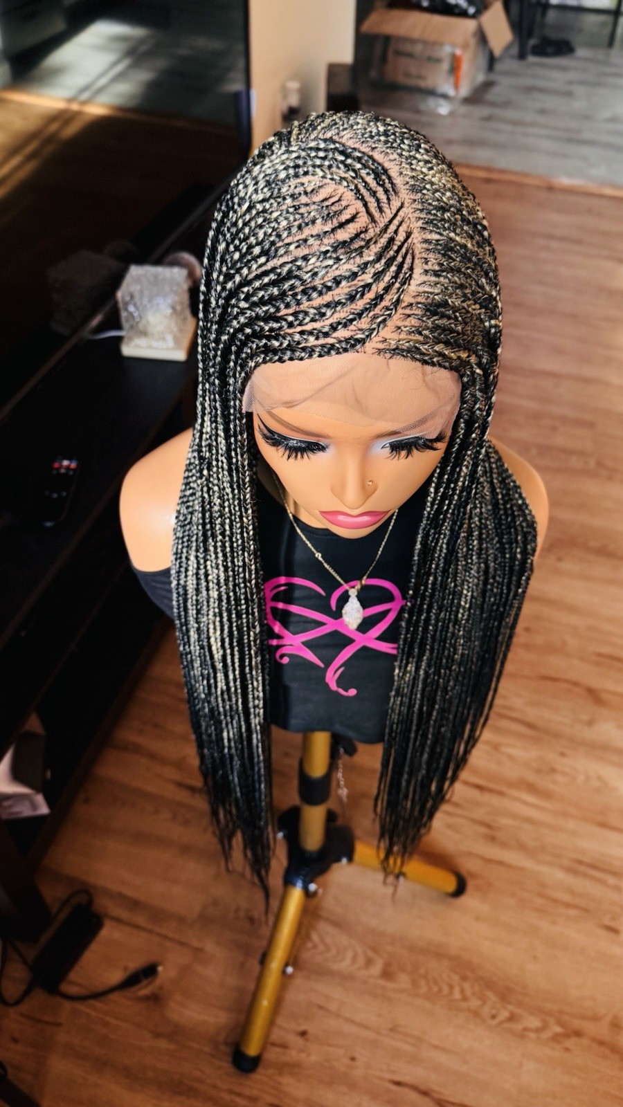 braided wig closure Easy Wear Ready To Ship