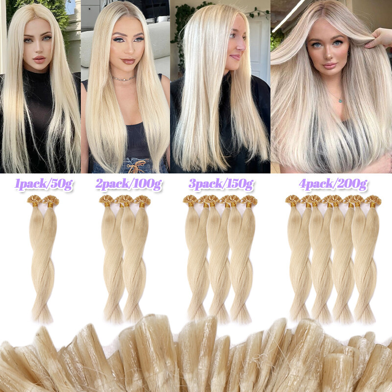 200S Nail U Tip Glue Keration Fusion Russian Remy Human Hair Extensions THICK