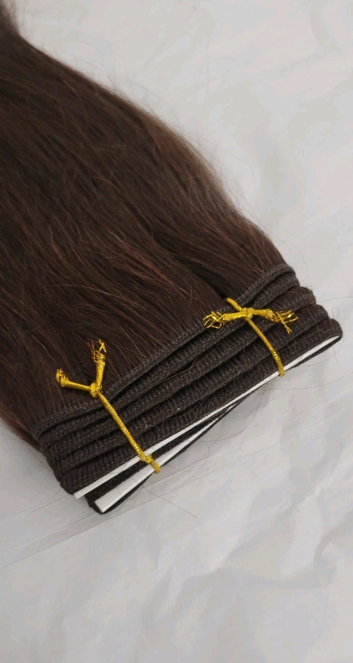 12″ Silky Straight Remy 100% Human Hair Weave extension #4 Light Brown