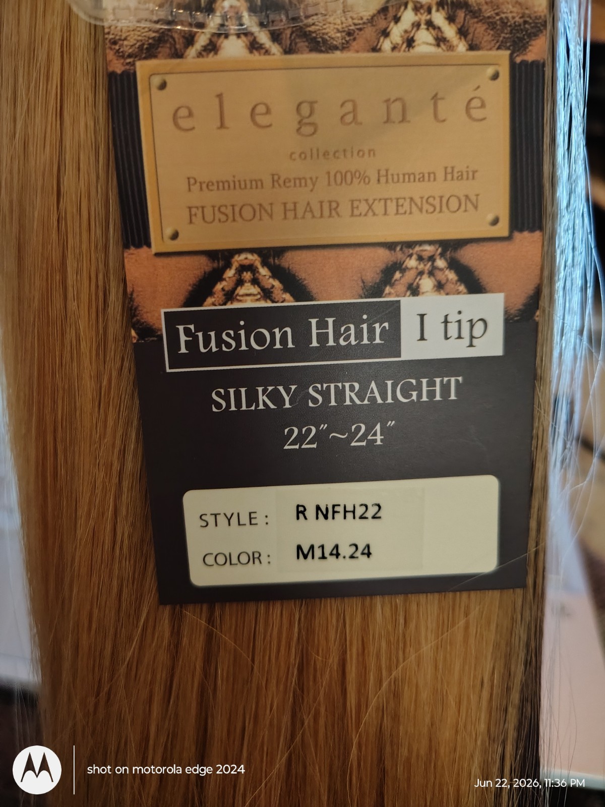 Elegante Remy Fusion Hair 22″ Itips