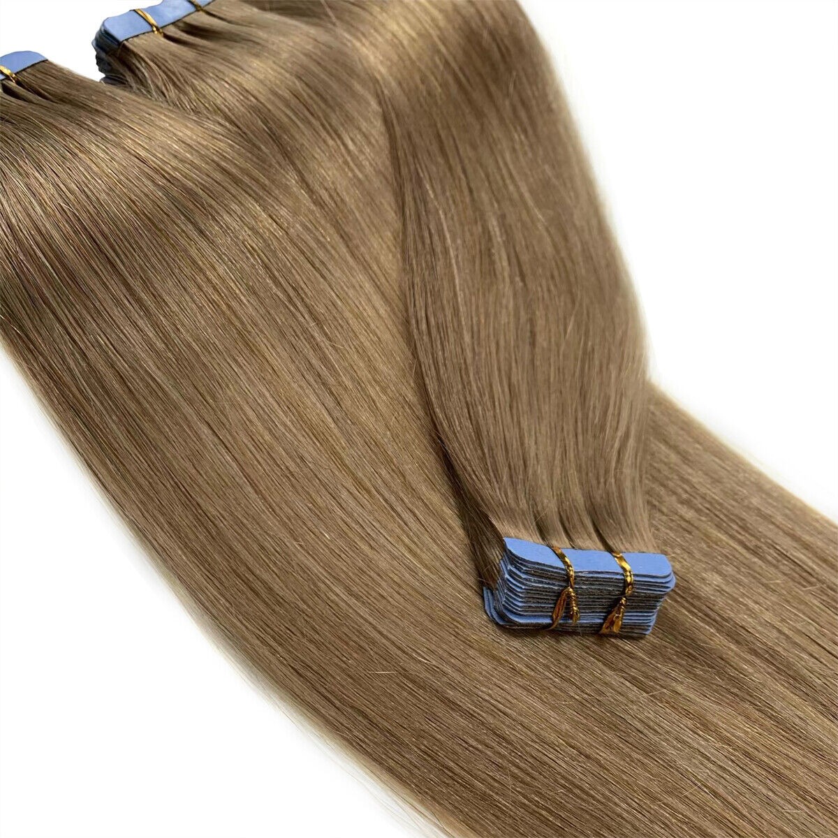 Invisible Tape In Real Human Hair Extensions Skin Weft Hairpiece 20pcs 14-26inch