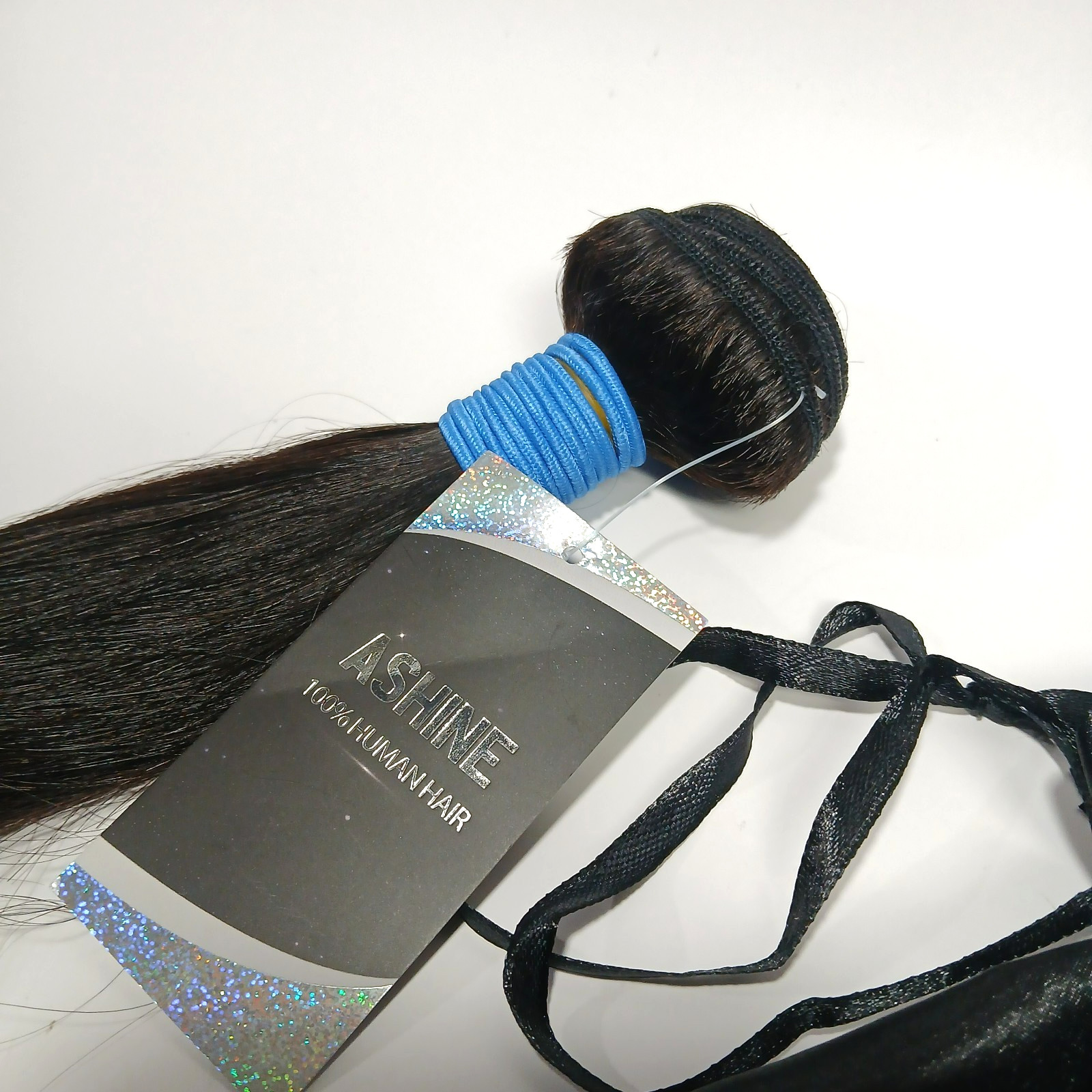 ASHINE 1B Straight Human Hair 18″ Raw Cambodian Bundle Unprocessed