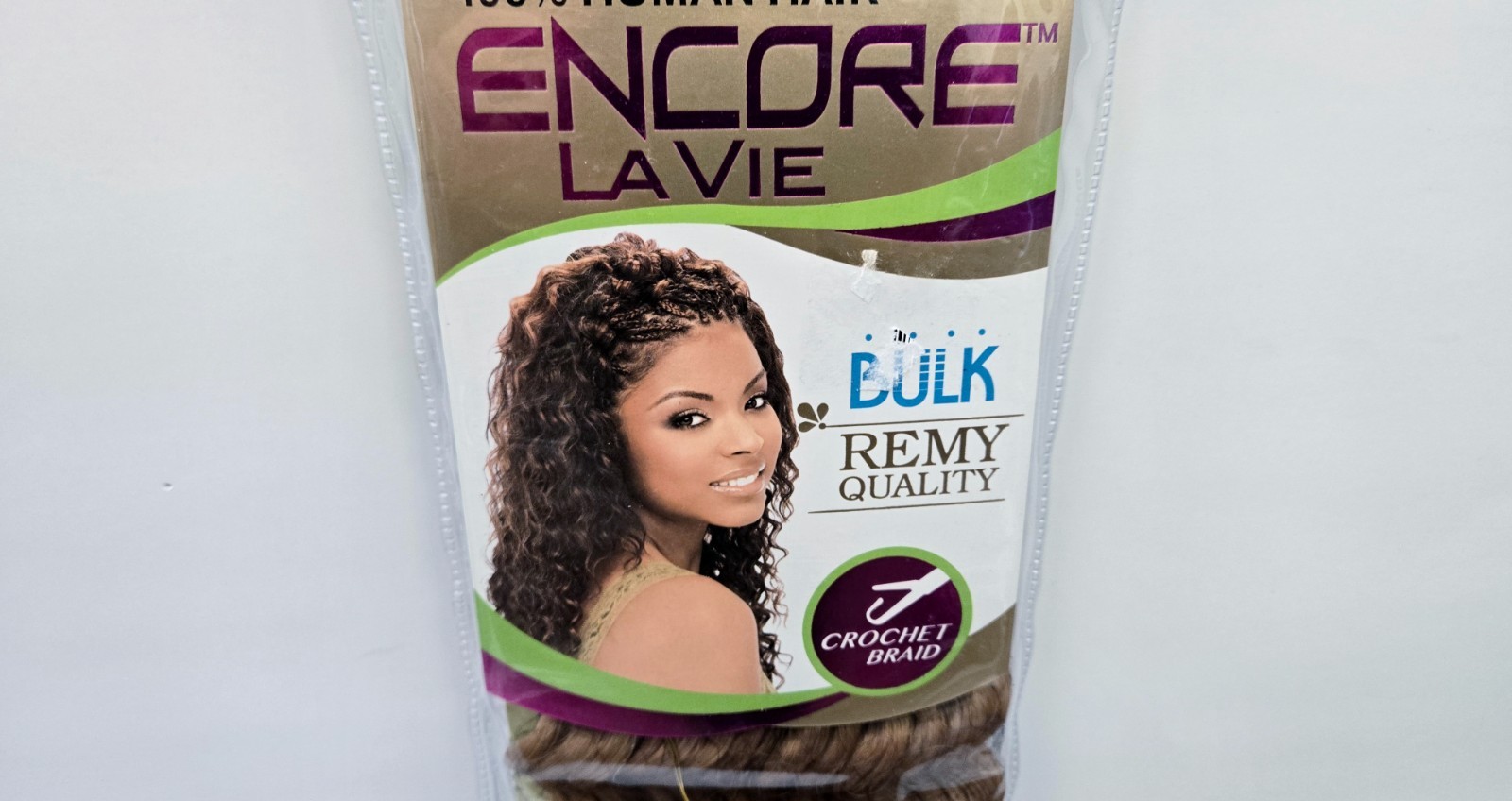 Janet Collection 100% Human Hair Crochet Braid Deep Bulk 16″ Color 27