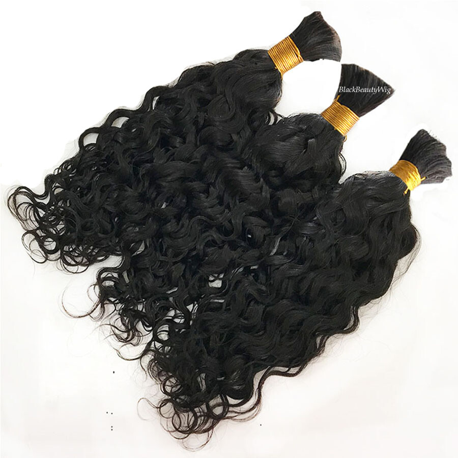 Curly Brazilian Human Hair Bulk For Braiding Remy Crochet Braids Hair 100g 1Pcs