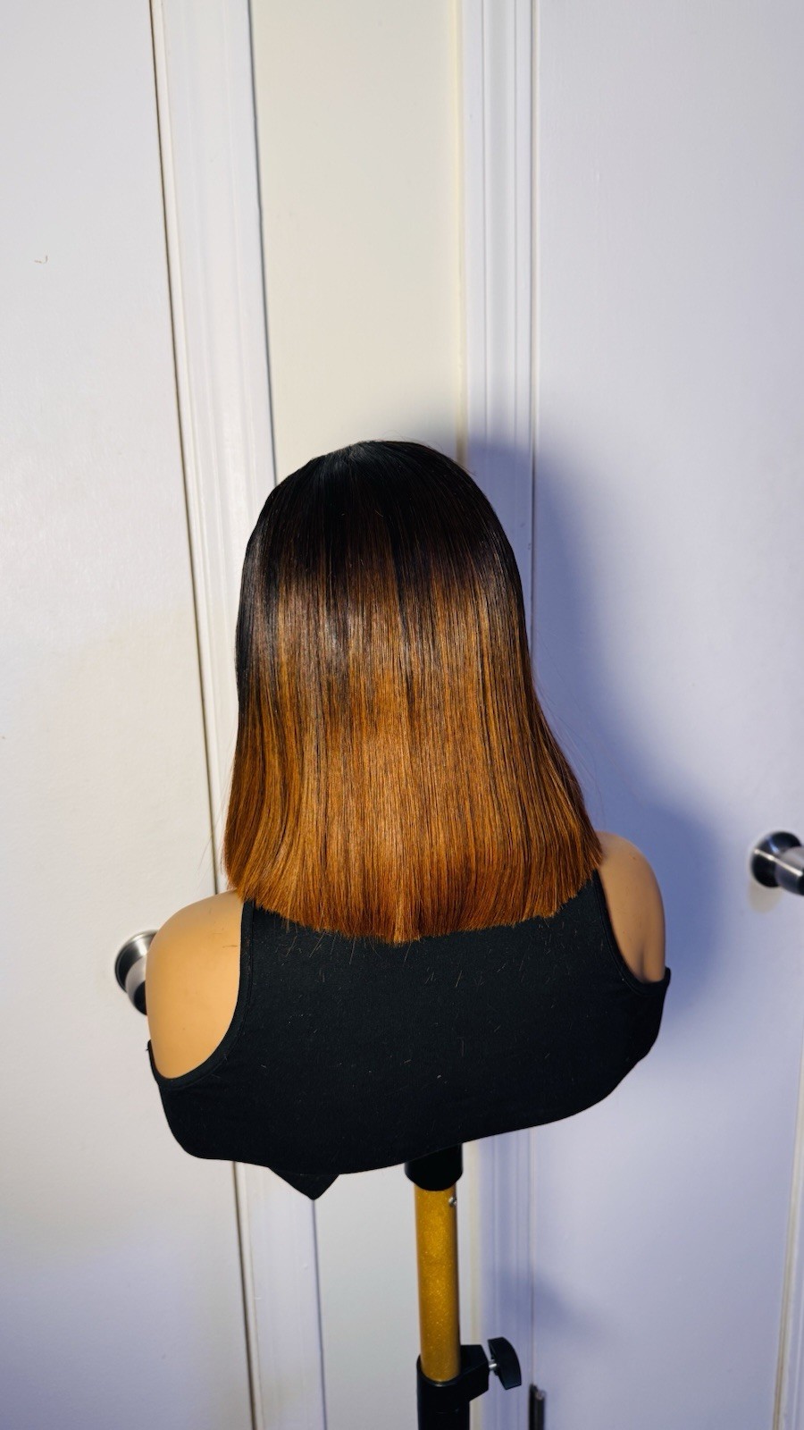 Raw Vietnamese SDD Lace Front Bone Straight Glueless Wig Bob 300grams
