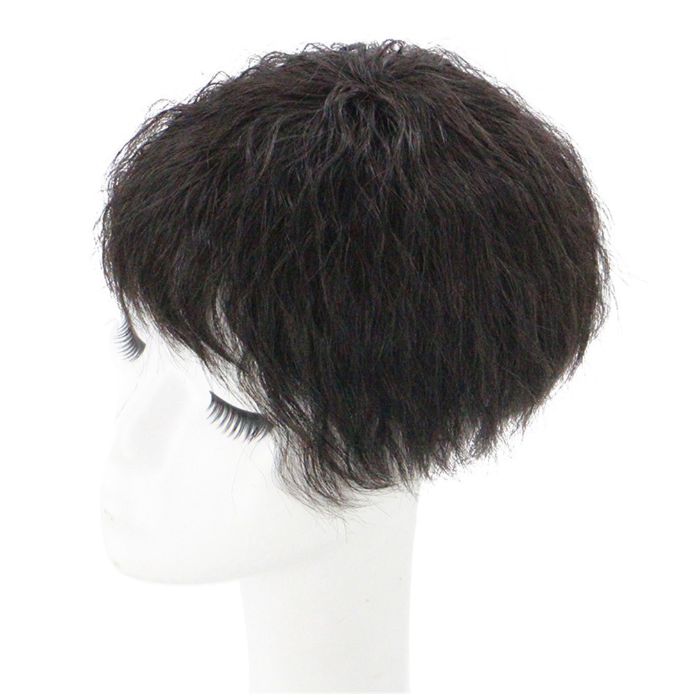 Seamless Clip in Kinky Curly Topper Replacement Replacement Wiglet Hairpiece