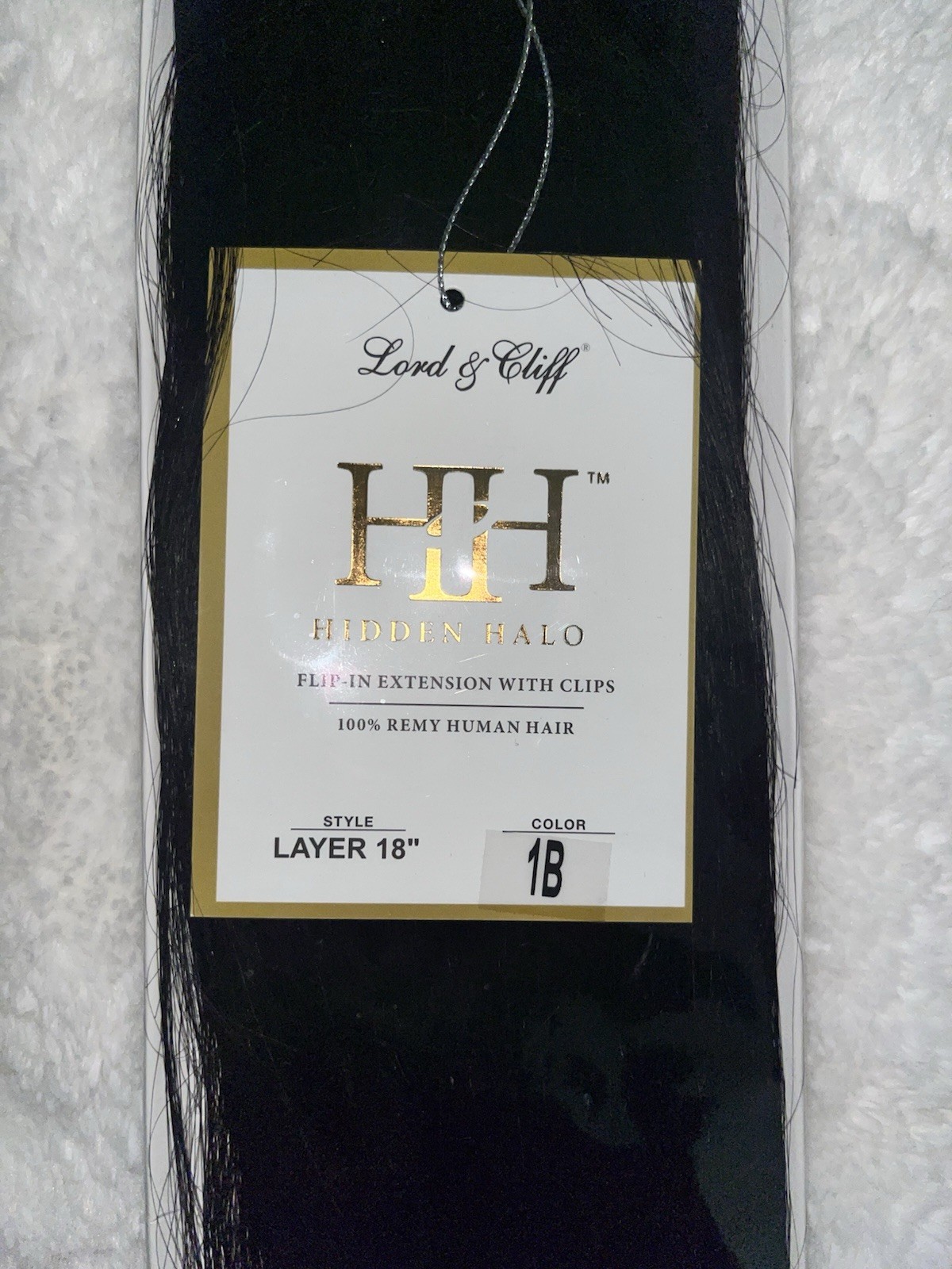 Lord & Cliff Hidden Halo Flip-In Hair Extensions W/ Clips 100% Remy Human Hair