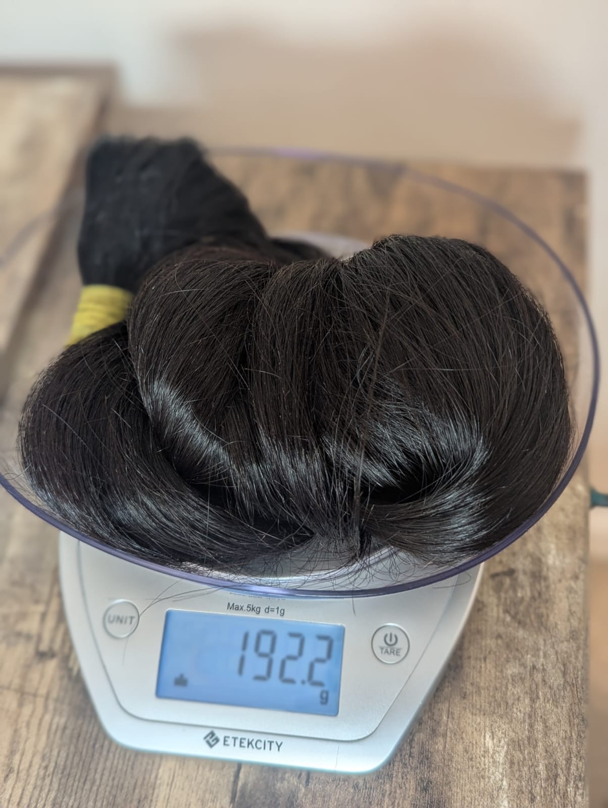 Black Human Hair Ponytail Straight 53 inches 192.2g