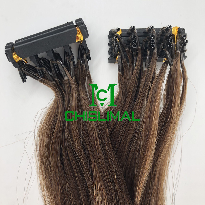 grey 10in to 30Inch 6D Pre-bonded Remy Human Hair Extensions 20gram 40 Strands