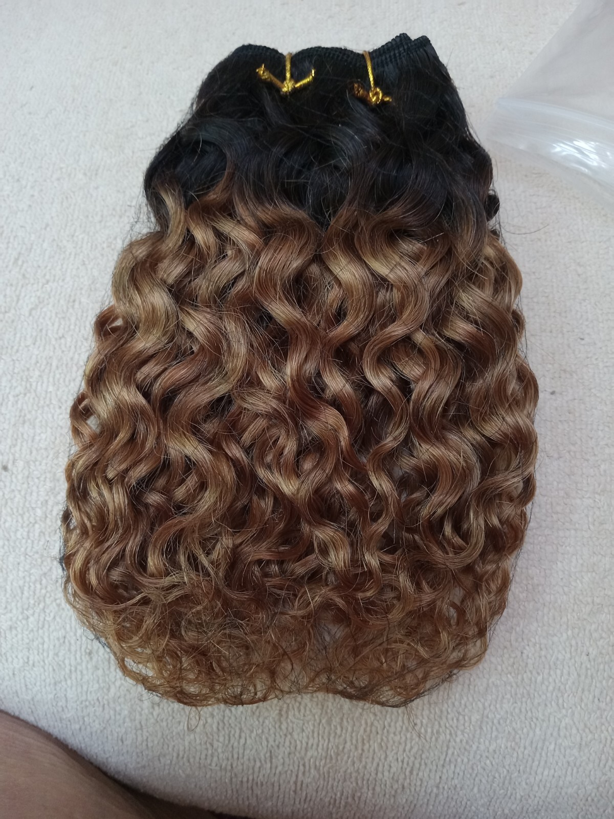 Wig Wefts 7 Inch Crimp Waves Honey Blonde
