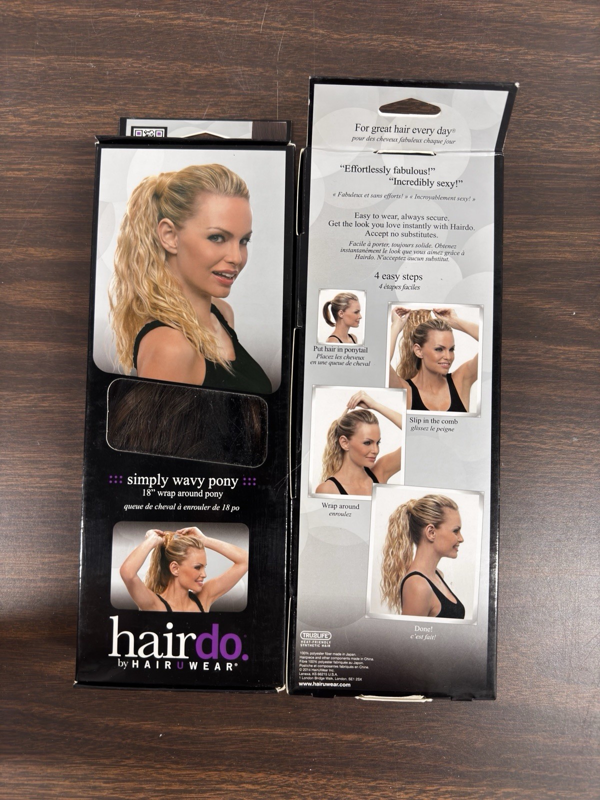 🆕 Hairdo by HairUWear 18” Simply Wavy Pony R10 Light Brown Chestnut