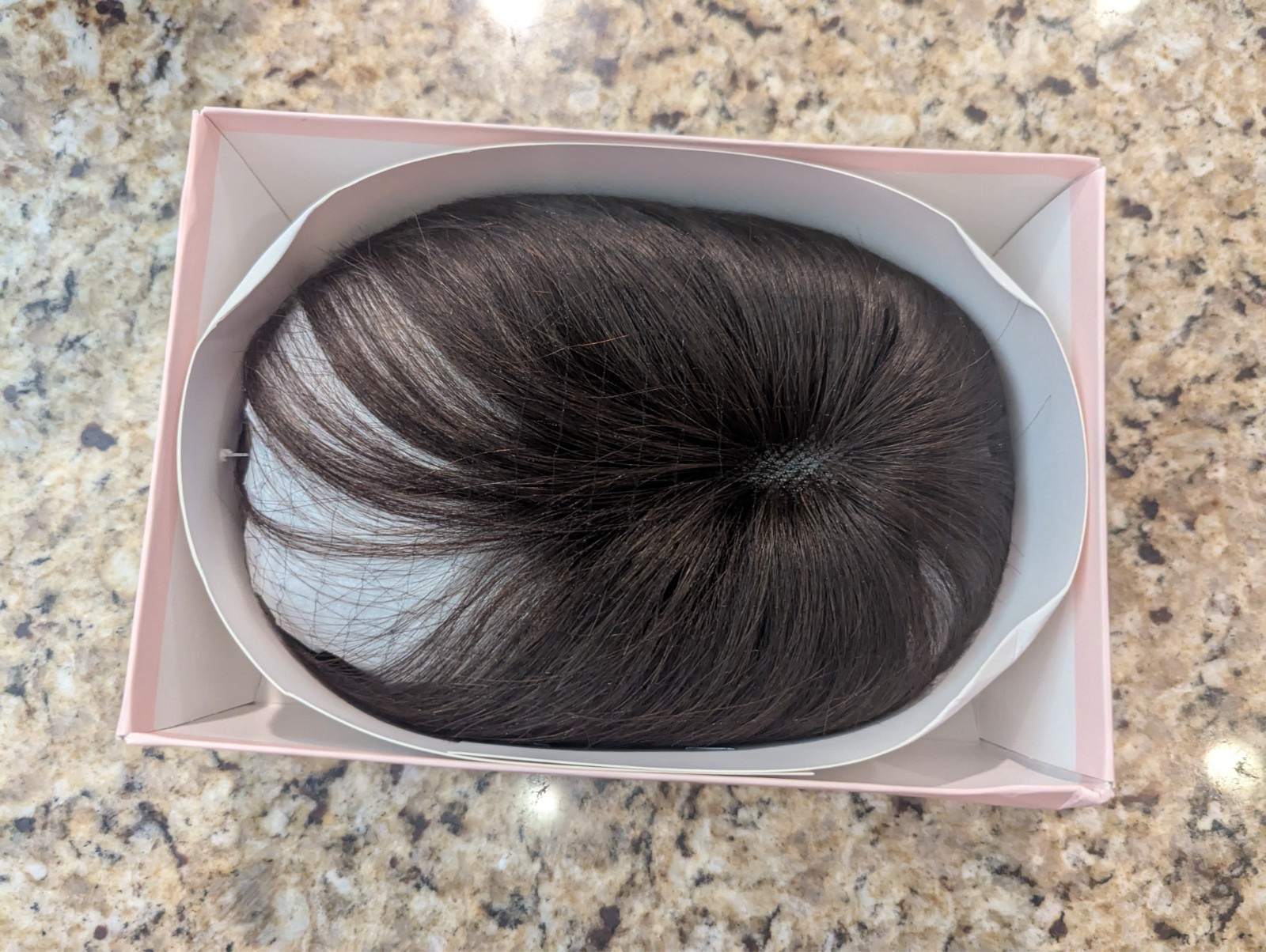 Hand-woven Hair Piece Toupee F233-25CM Human Hair Mocha Brown