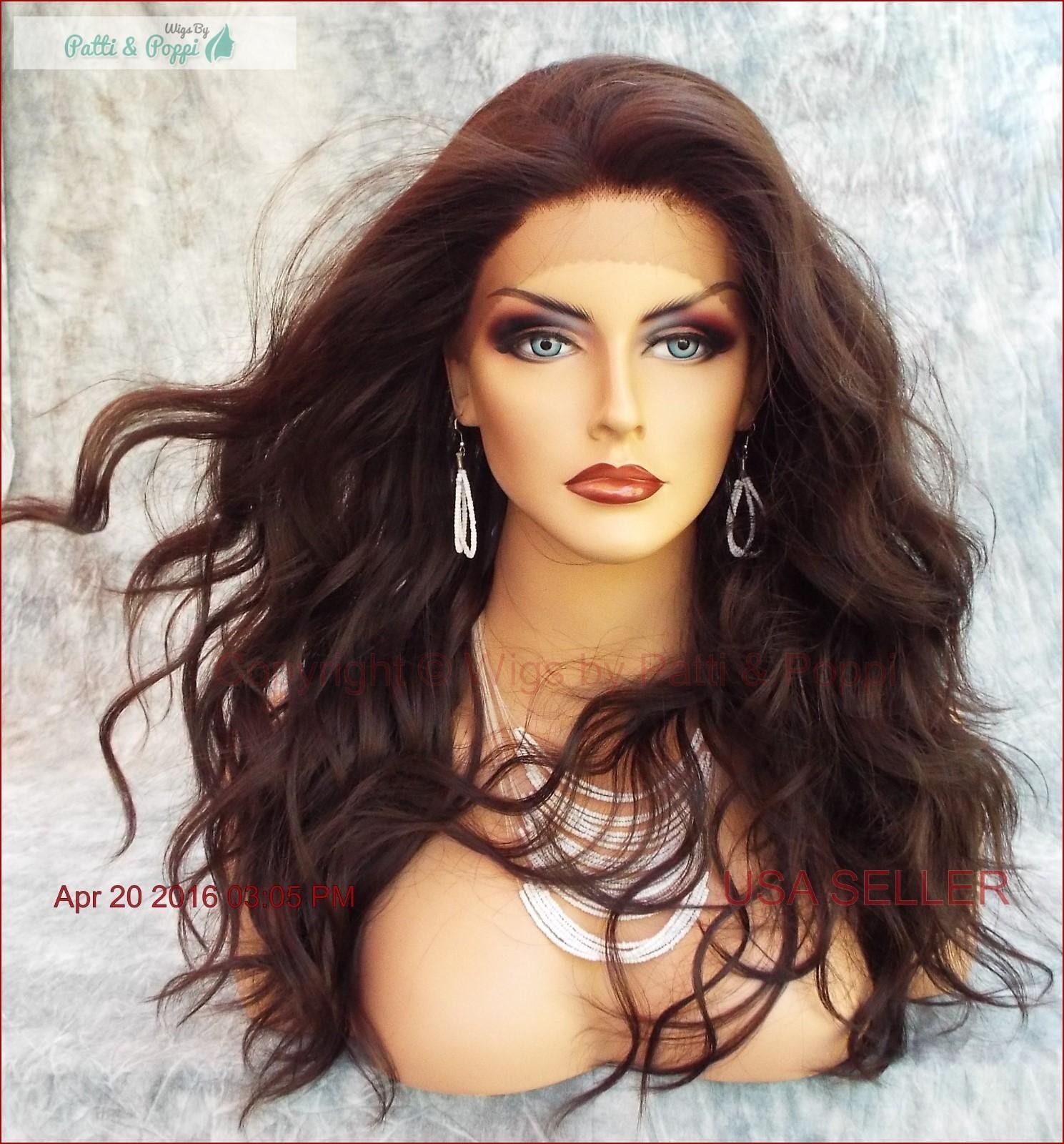 LACE FRONT HAND TIED HEAT FRIENDLY EXQUISITE SENSUAL CLR #4 WIG USA SELLER *482