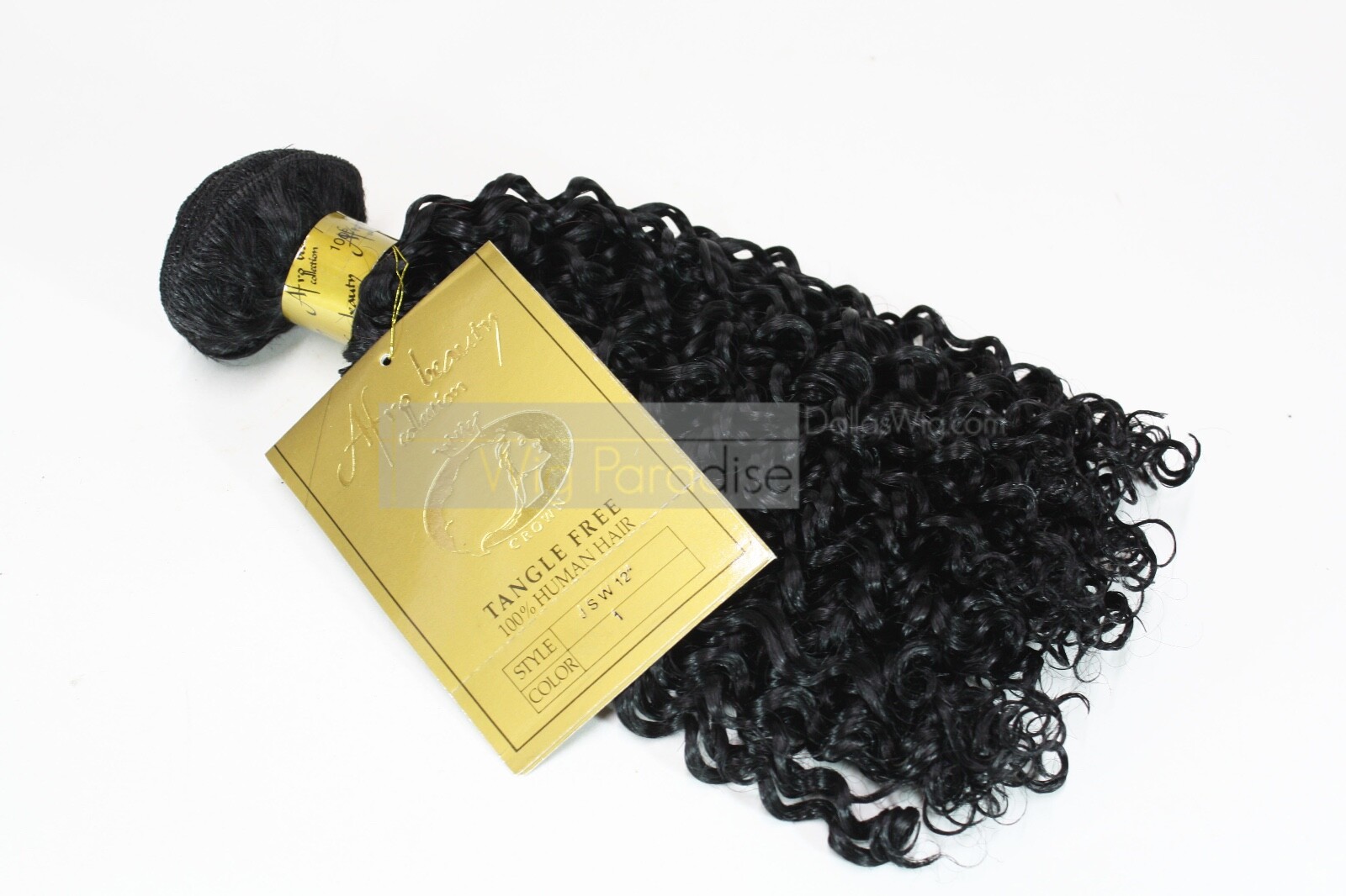 Afro Beauty Collection 100% Human Natural Jerry Curl JSW 12″ Bundle Hair