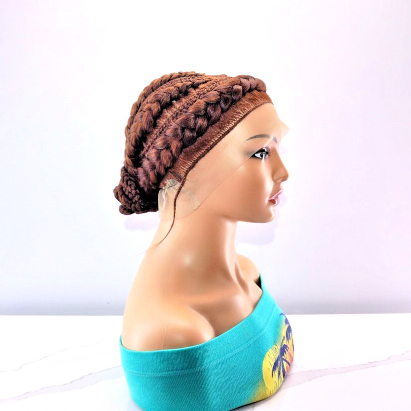 Braided Wig. Large Cornrow Braids. Full Lace with baby hair