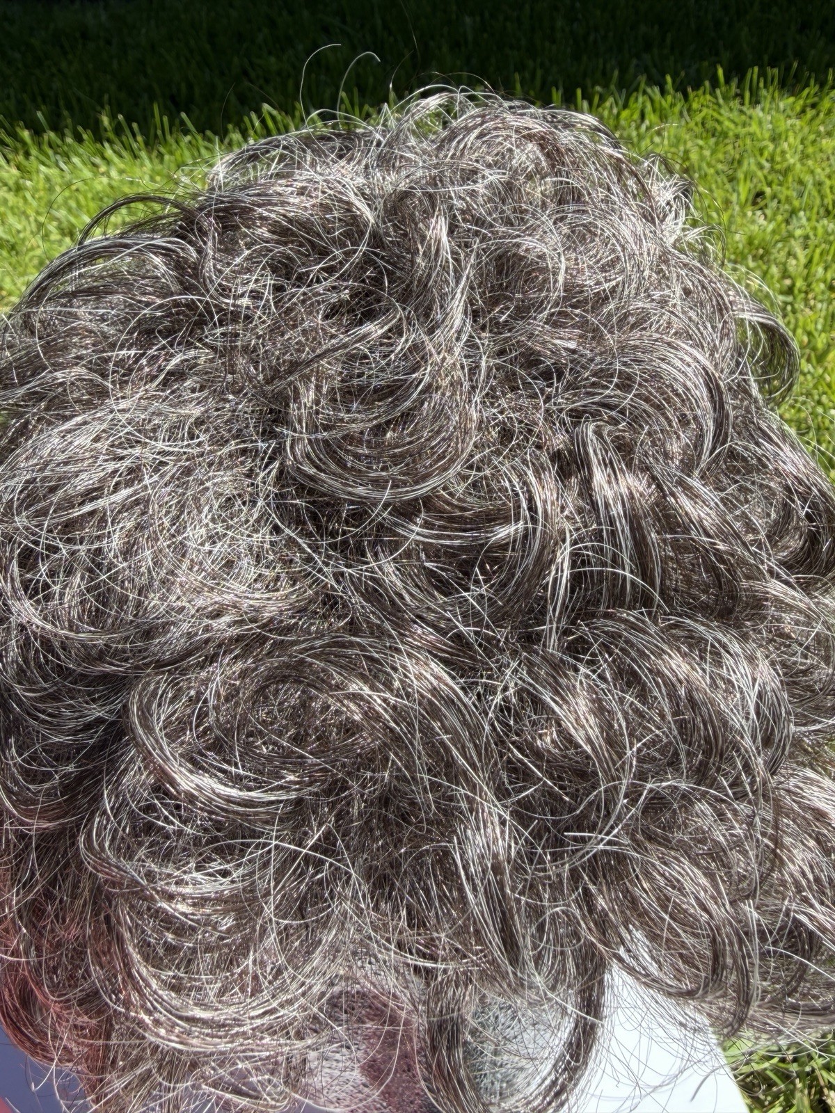 vtg Eva Gabor Perma-Lift Wig Acrylic Gray Curls Short color:34 in Original Box