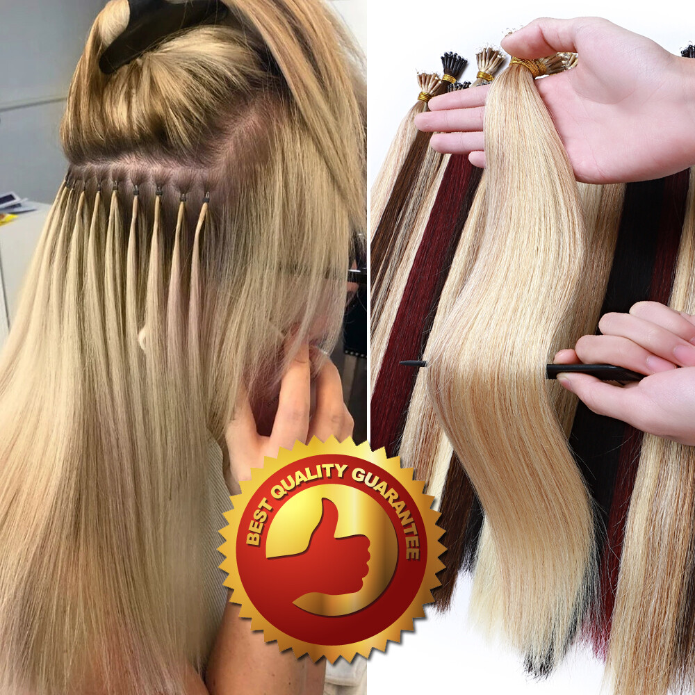150G THICK Nano Ring Tip Real Human Hair Extensions Loop Nano Bead Bonds Tips 8A