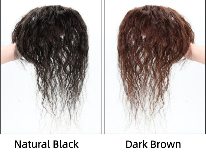 Kinky Curly 100% Human Hair Toppers for Women with Thinning Clip in Hairpieces