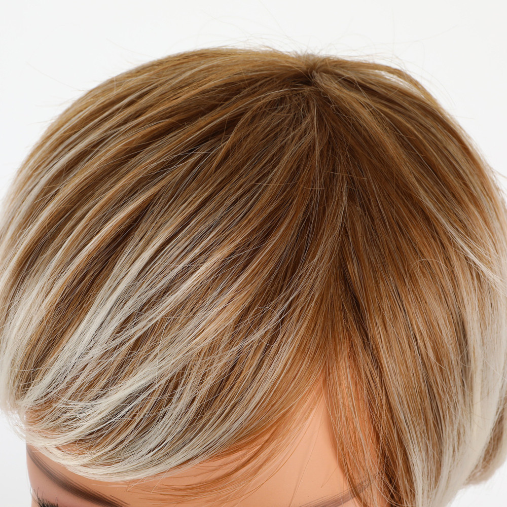 20CM Short Women Short Wigs Synthetic Natural Fake Hair Cosplay Casual