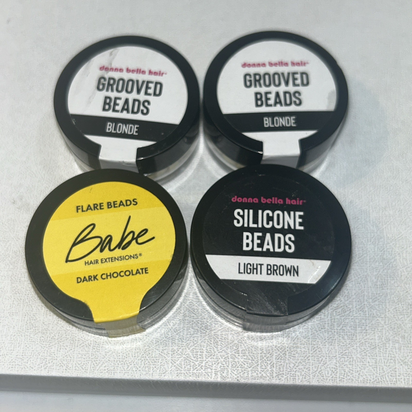 4 New Packs of Hair Extension Beads