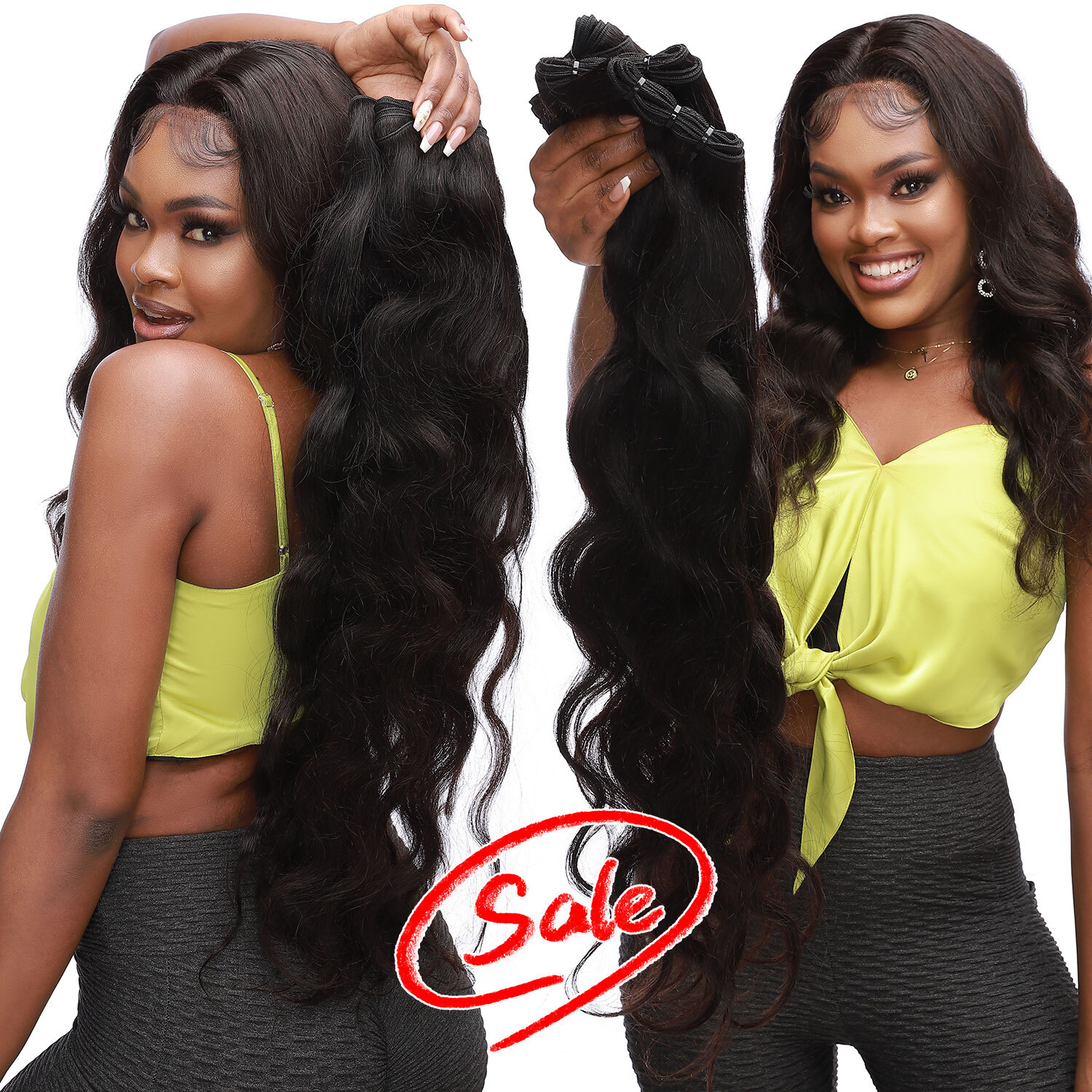 Straight Body Wave Peruvian Virgin Human Hair Bundles Extensions Weave Weft 8-30