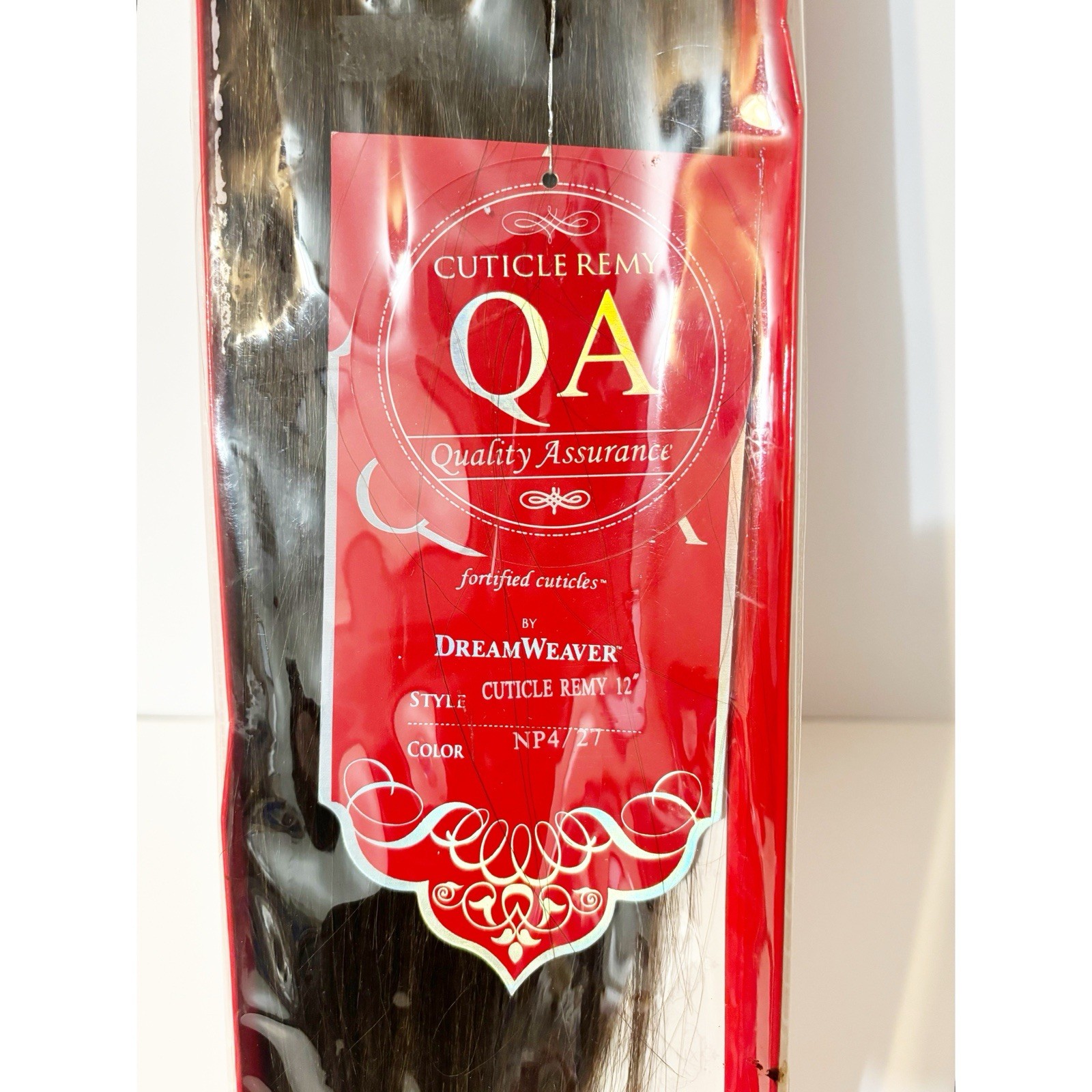 Model Model Qutix Cuticle Remy Human Hair, 12″ Color- NP4/27