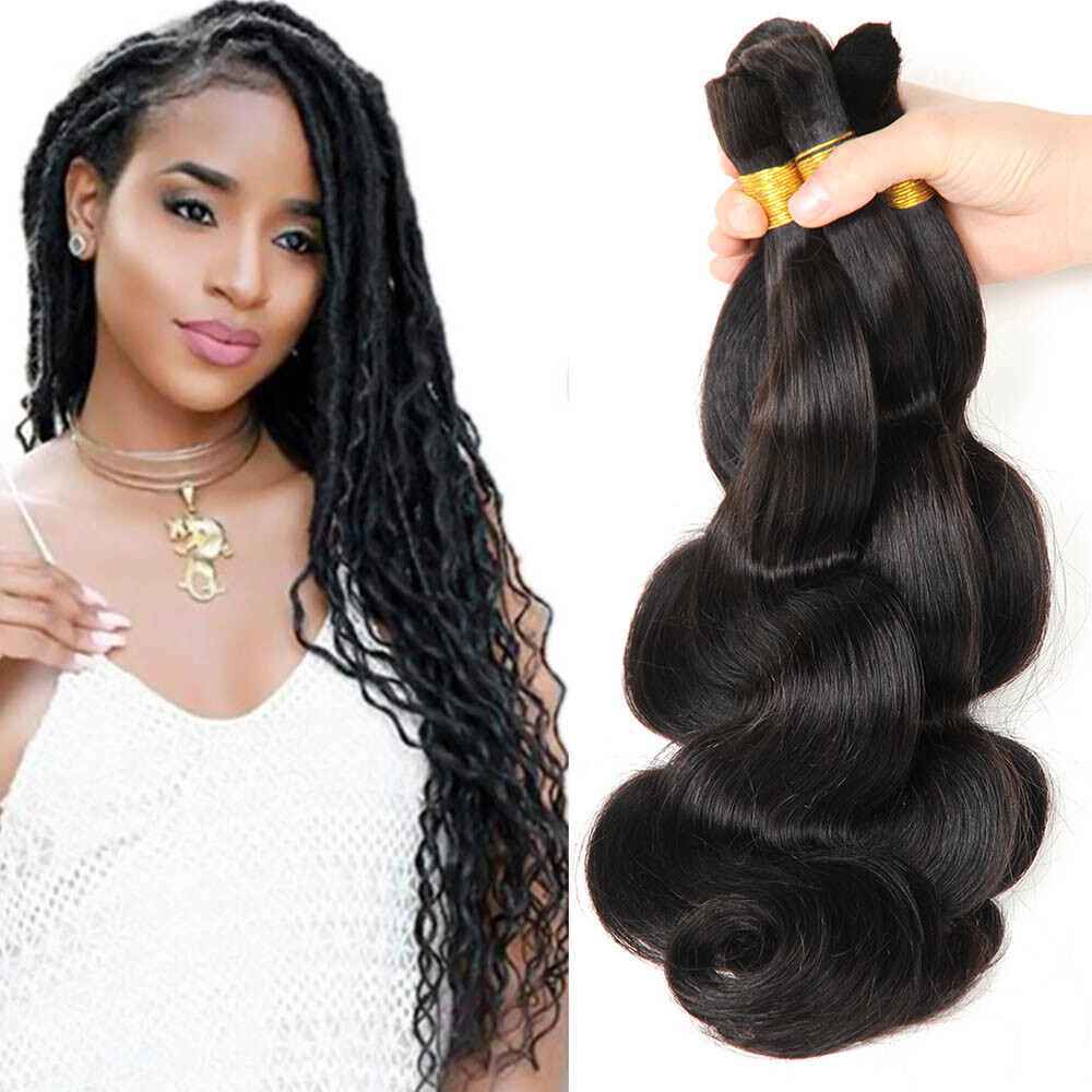 Bulk Braiding Hair Human Hair Micro Braids Brazilian Body Wave Bulk Hair No Weft