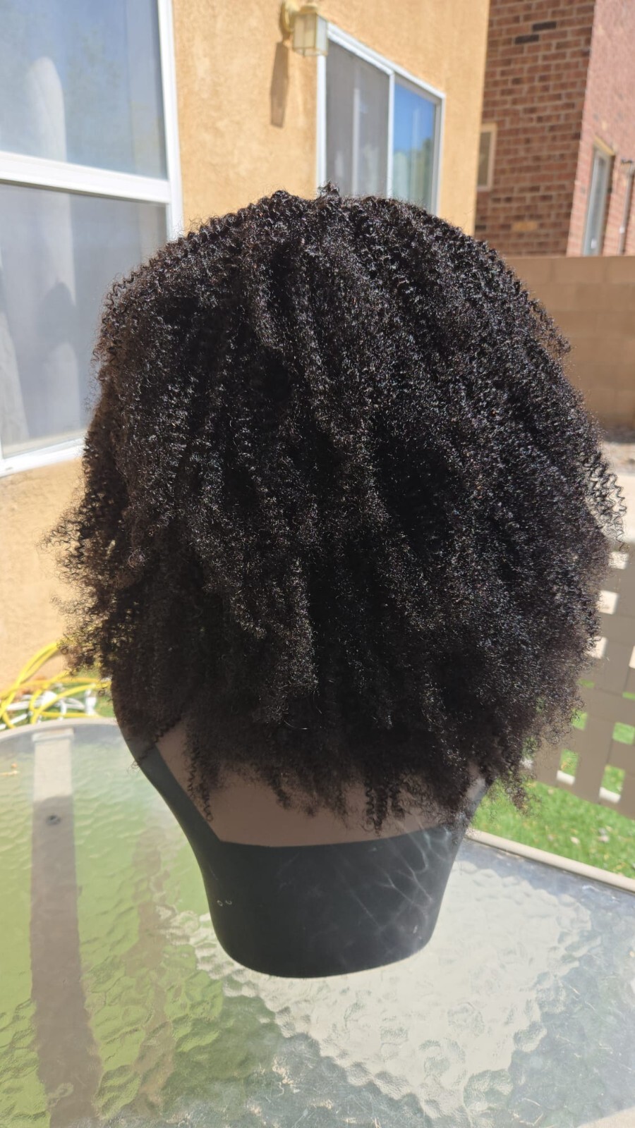 Afro Kinky Curly Indian Raw Remy Human Hair Wig. 300% density 11 A grade.