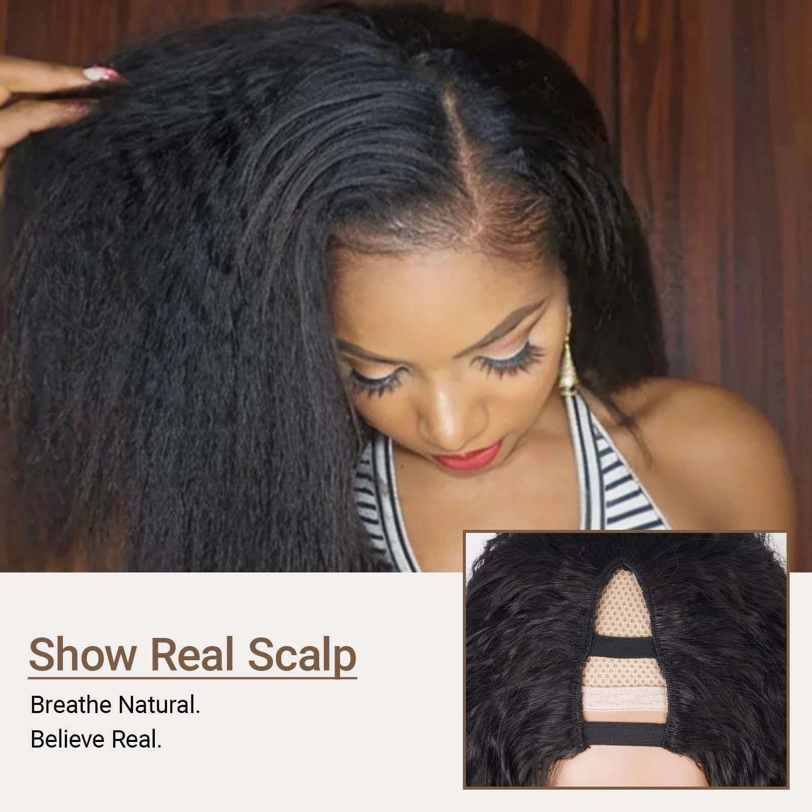 24″ Afro Kinky Curly Wig for Women Black Full Heat Resistant Synthetic Cosplay