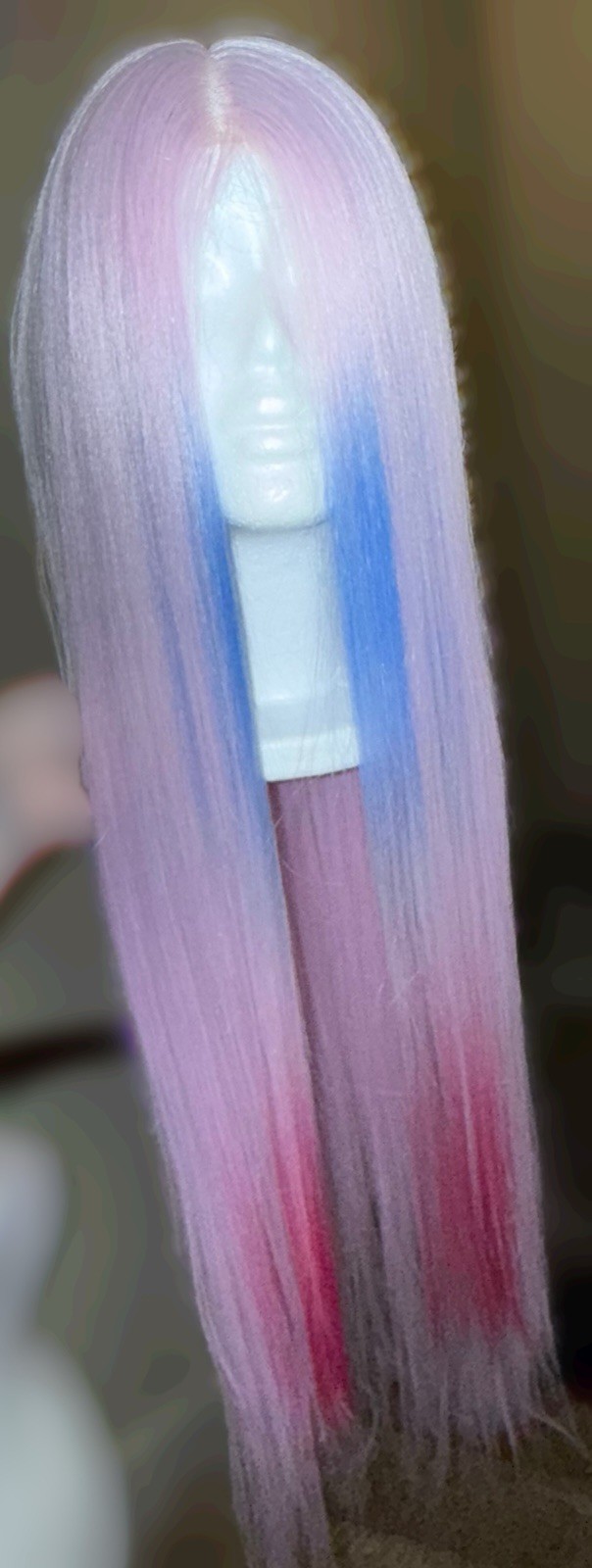 32 Inch,Cosplay,Pink,Purple,Blue,Red, Mixed Blend but soft Like Human Hair Wig