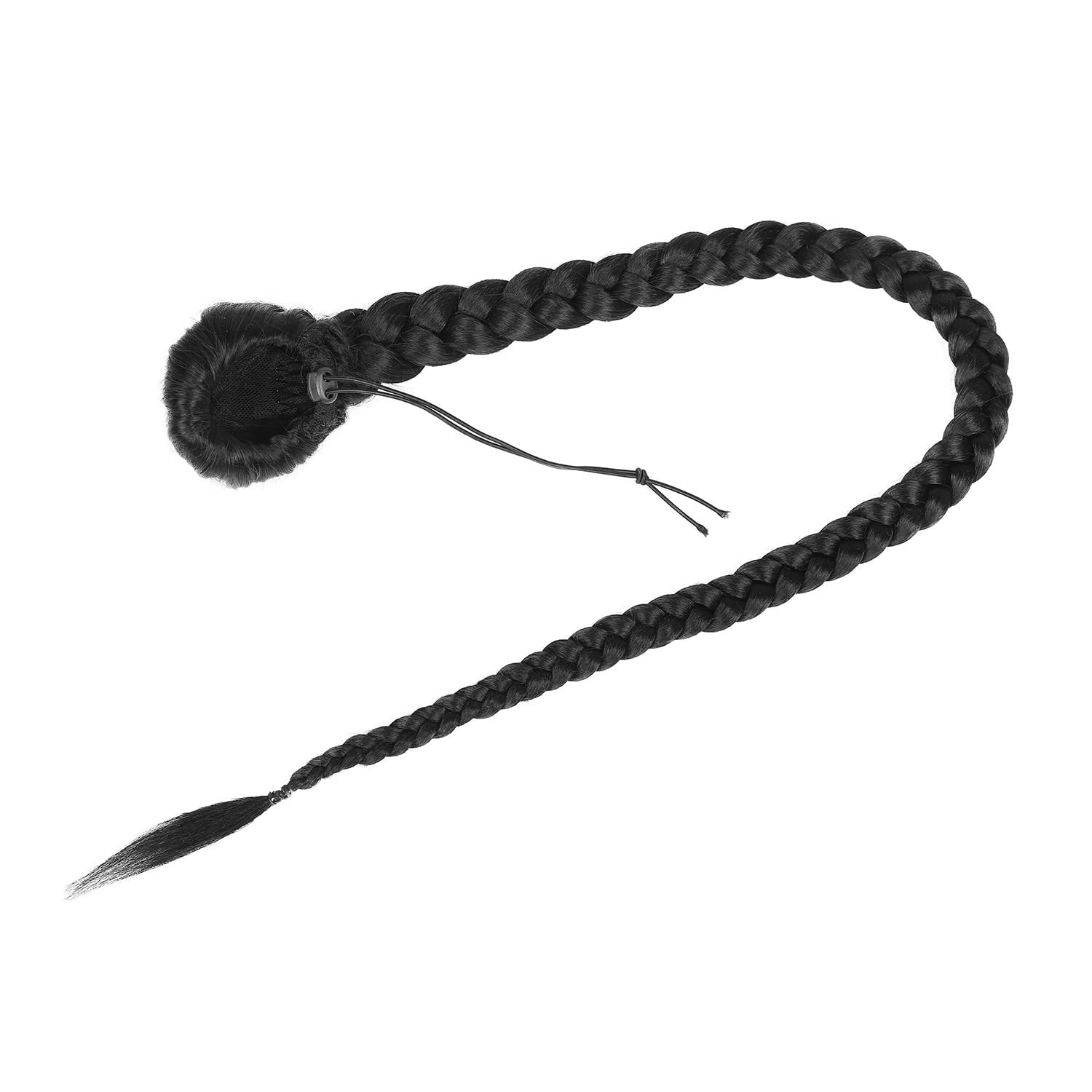 34″ Braided Ponytail Extension Drawstring Yaki Straight Synthetic Hairpiece