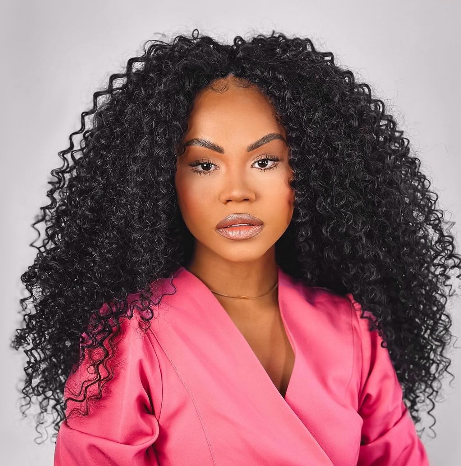 Pre Looped Micro Kinky Curly crochet Hair 12 Inch 8 Packs Black Micro Curly B…