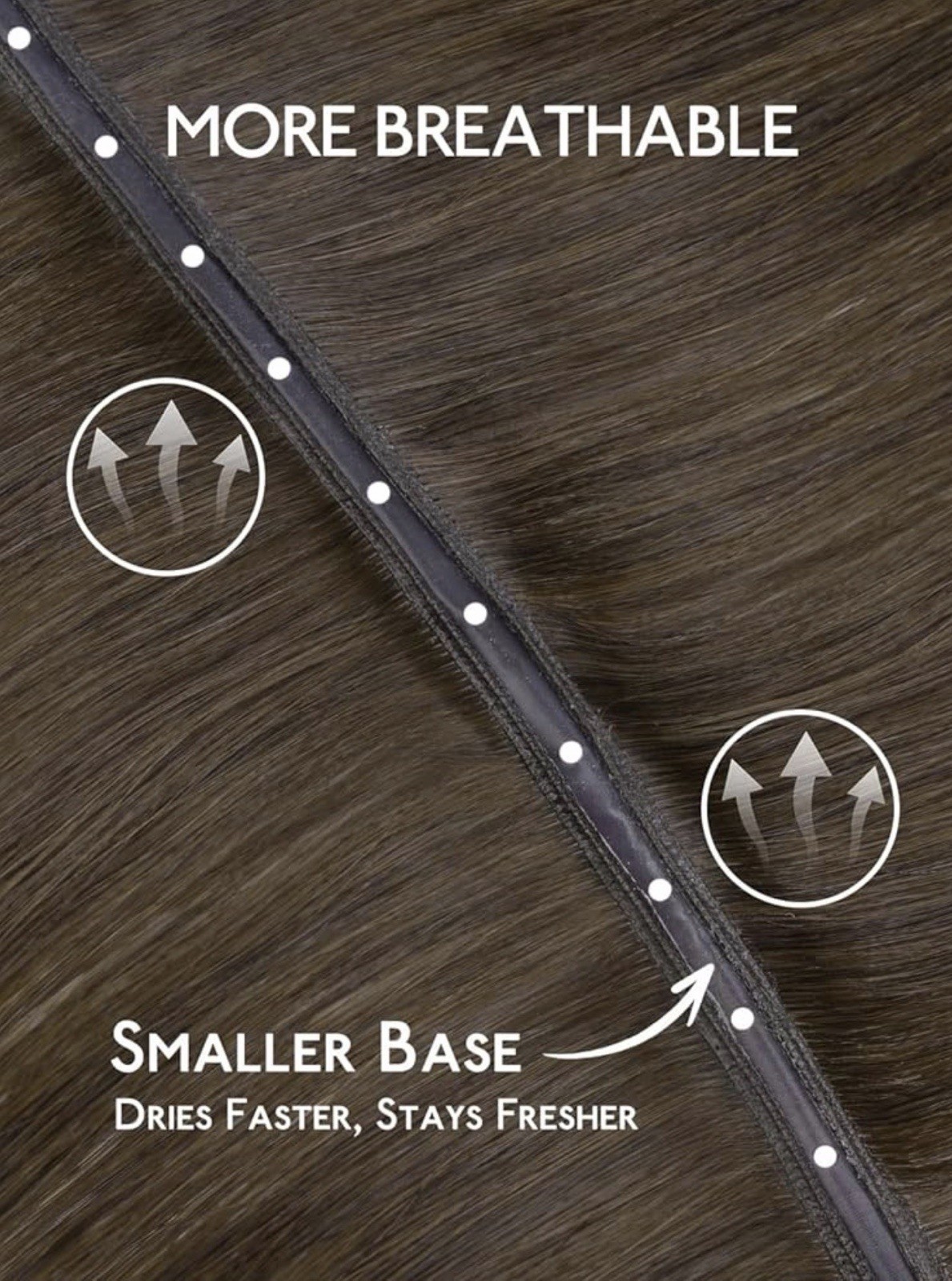 WENNALIFE Double Genius Butterfly Weft Hair Extensions Human Hair 18 inch, 110g