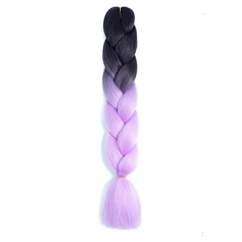 DIY Jumbo Braiding Hair Synthetic Afro Ombre Crochet Braid Extensions For Women